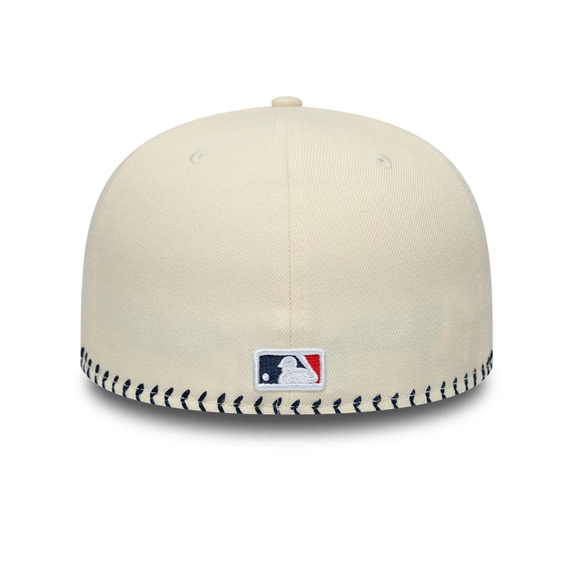 New York Yankees MLB Baseball Stitch Cream Retro Crown 59FIFTY Fitted Cap - Image 4
