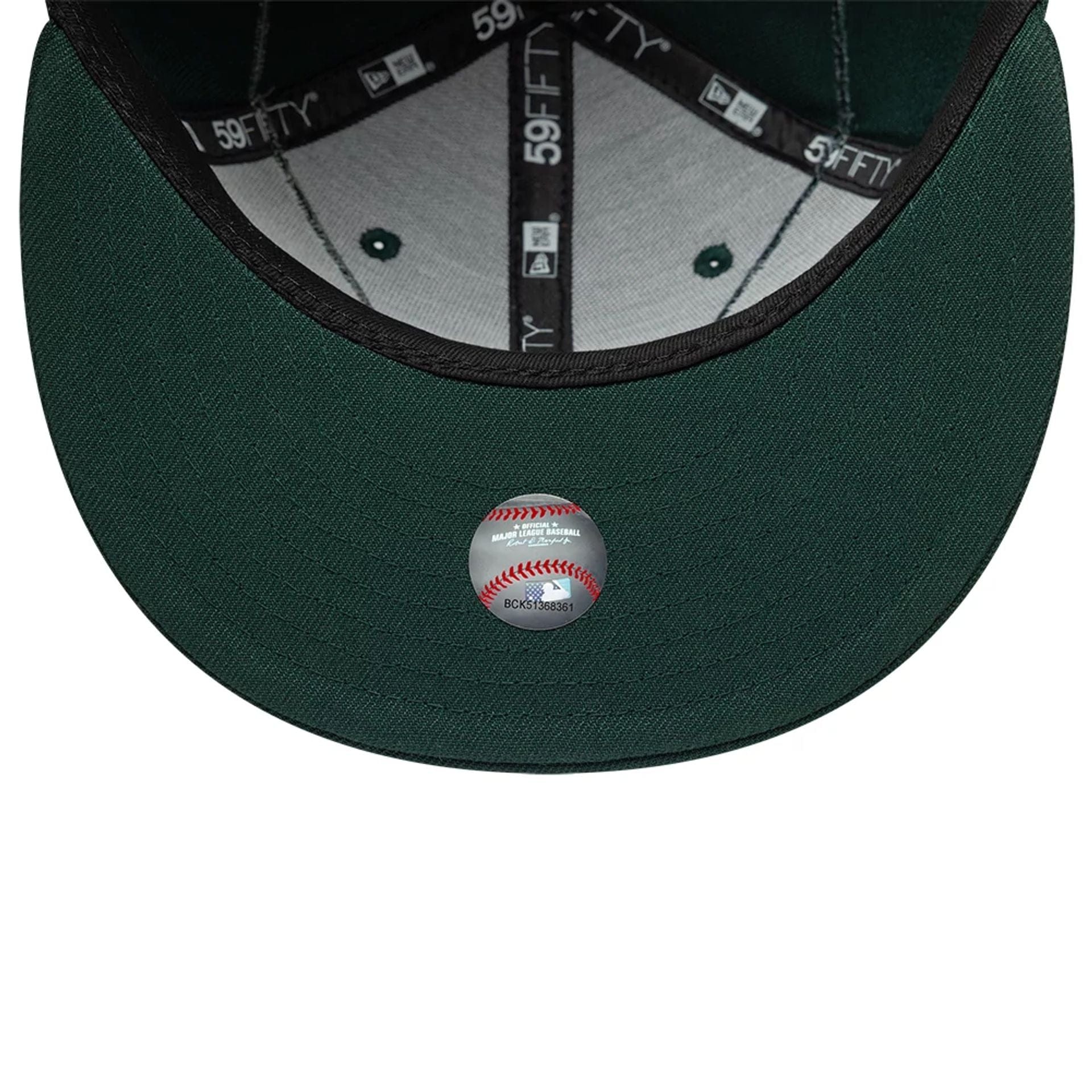 New York Yankees MLB Beaded Wings Dark Green 59FIFTY Fitted Cap - Image 7