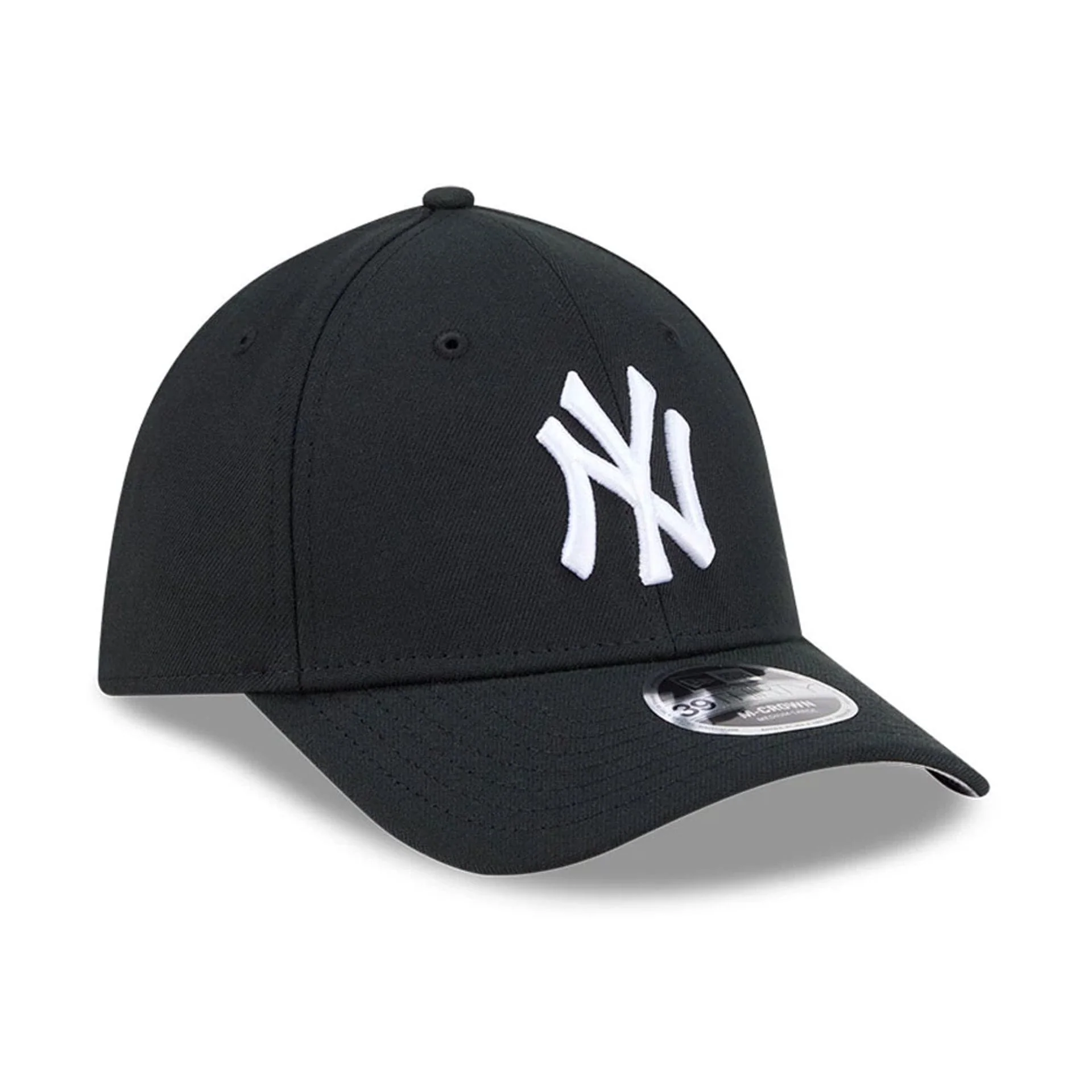 New York Yankees MLB Black 39THIRTY M-Crown Stretch Fit Cap - Image 4