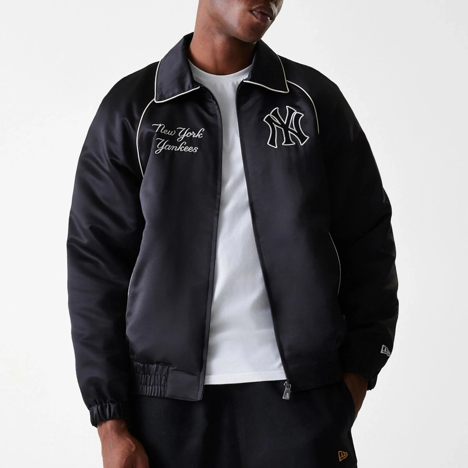 New York Yankees MLB Black Club Jacket - Image 5