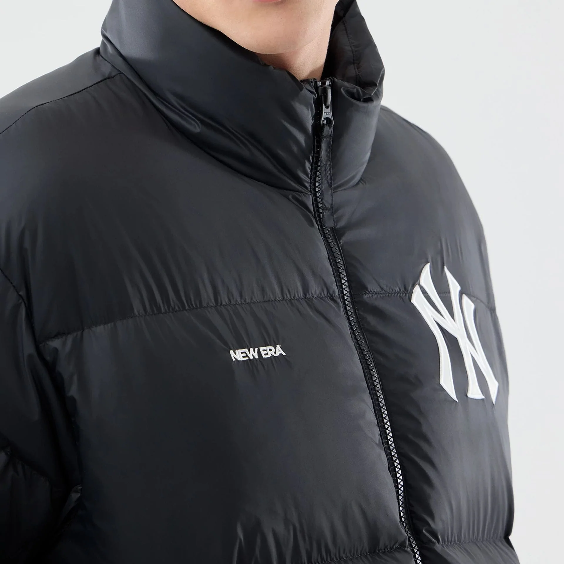 New York Yankees MLB Black Puffer Down Jacket - Image 6
