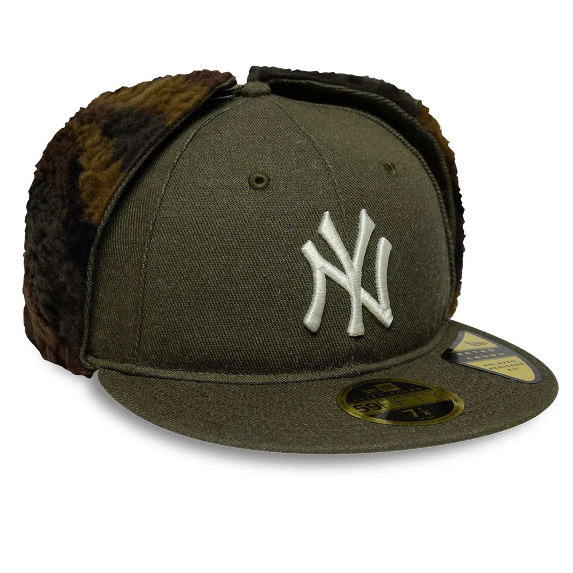 New York Yankees MLB Camo Open Green Retro Crown 59FIFTY Fitted Cap - Image 5