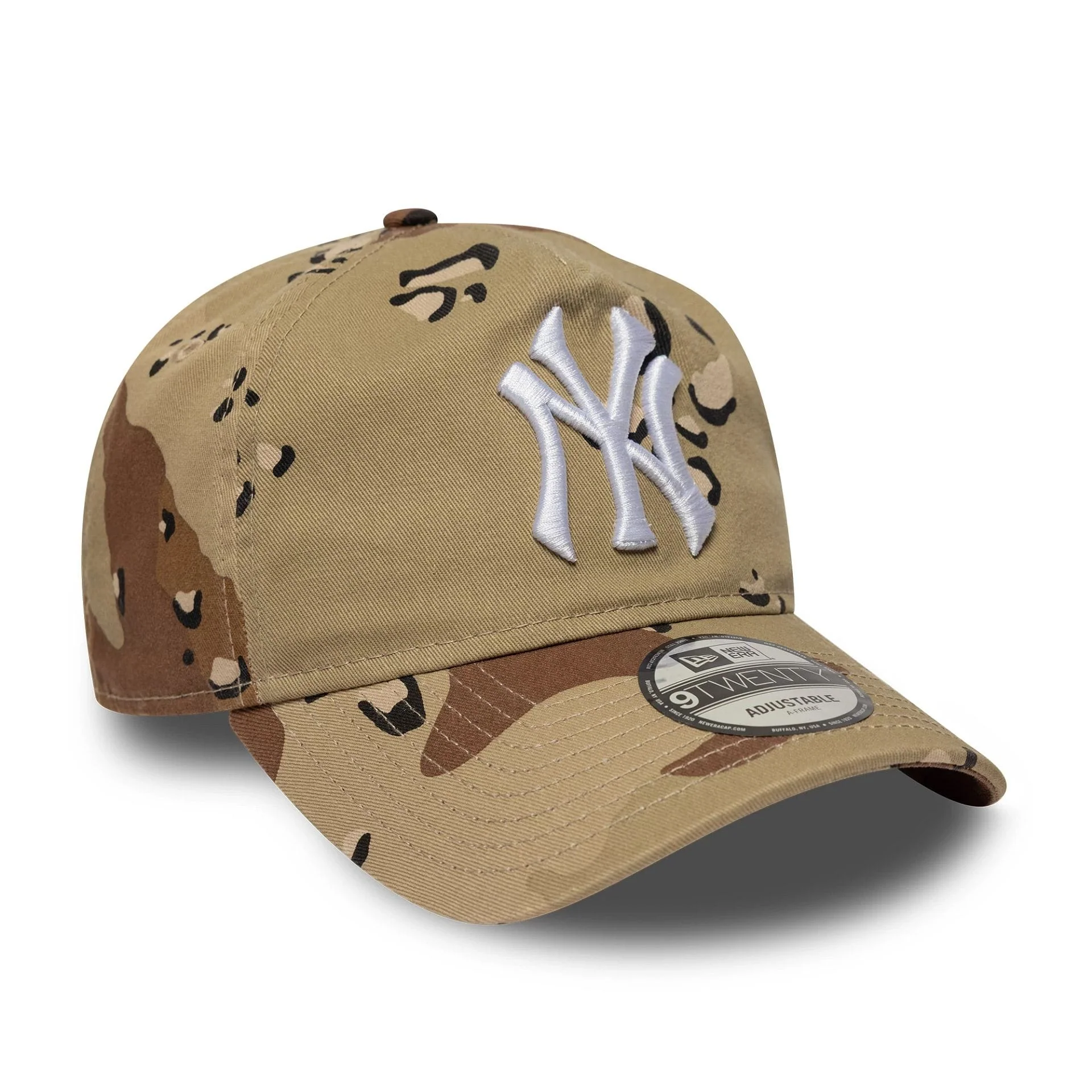 New York Yankees MLB Camo Reserve Desert Camo 9TWENTY A-Frame Adjustable Cap - Image 3