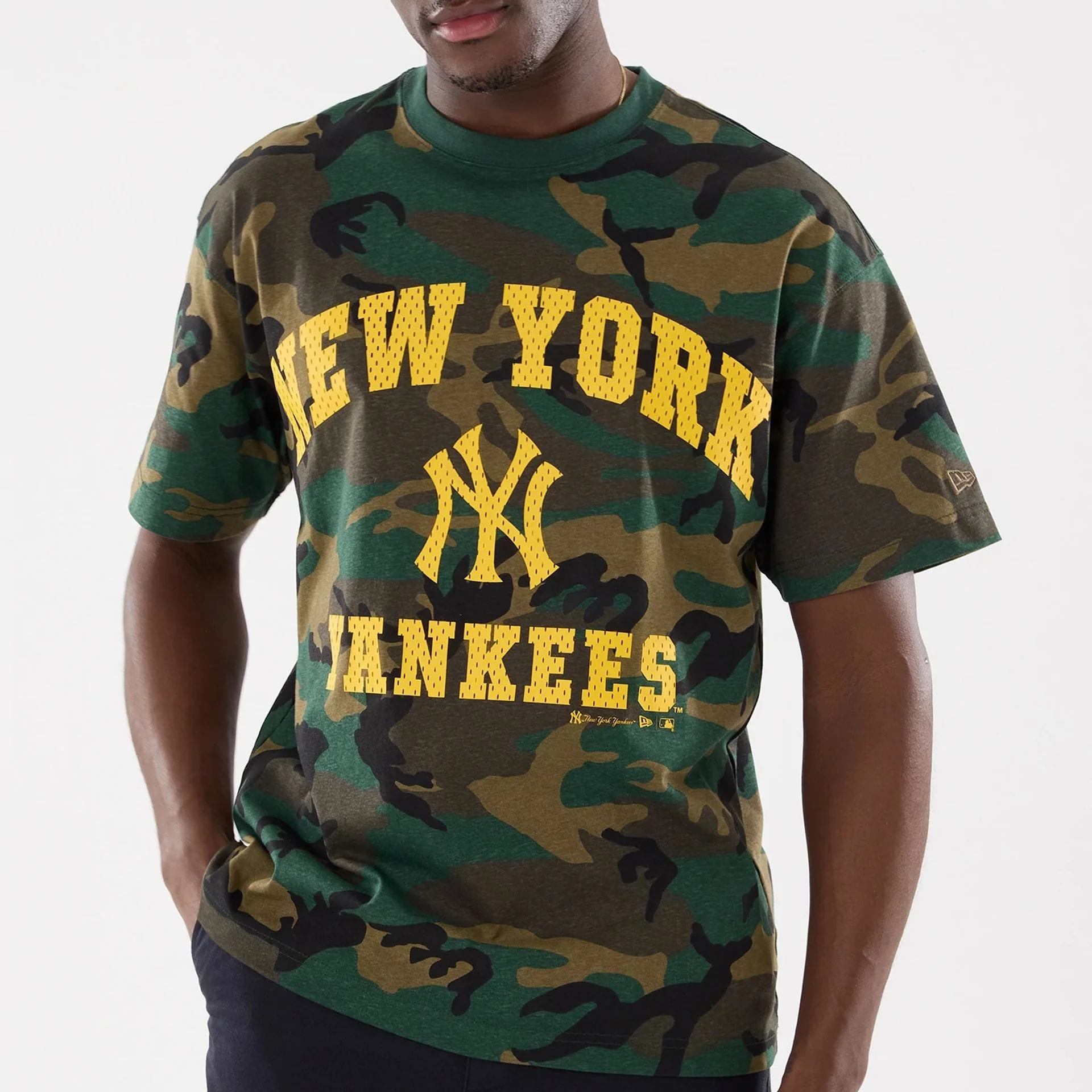 New York Yankees MLB Camo Woodland T-Shirt - Image 3