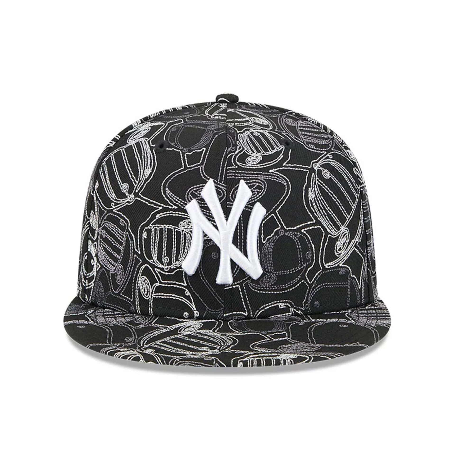 New York Yankees MLB Cap Scramble Black 59FIFTY Fitted Cap - Image 3