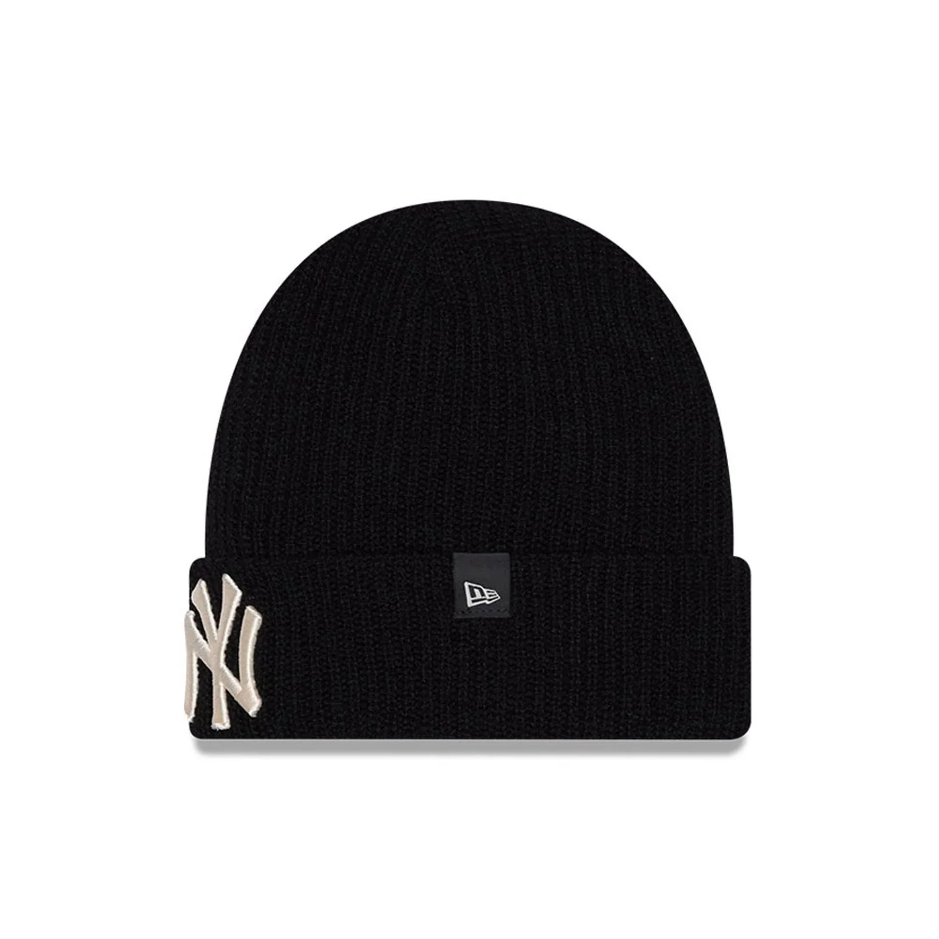 New York Yankees MLB Cashmere Knit Black Cuff Knit Beanie Hat - Image 2