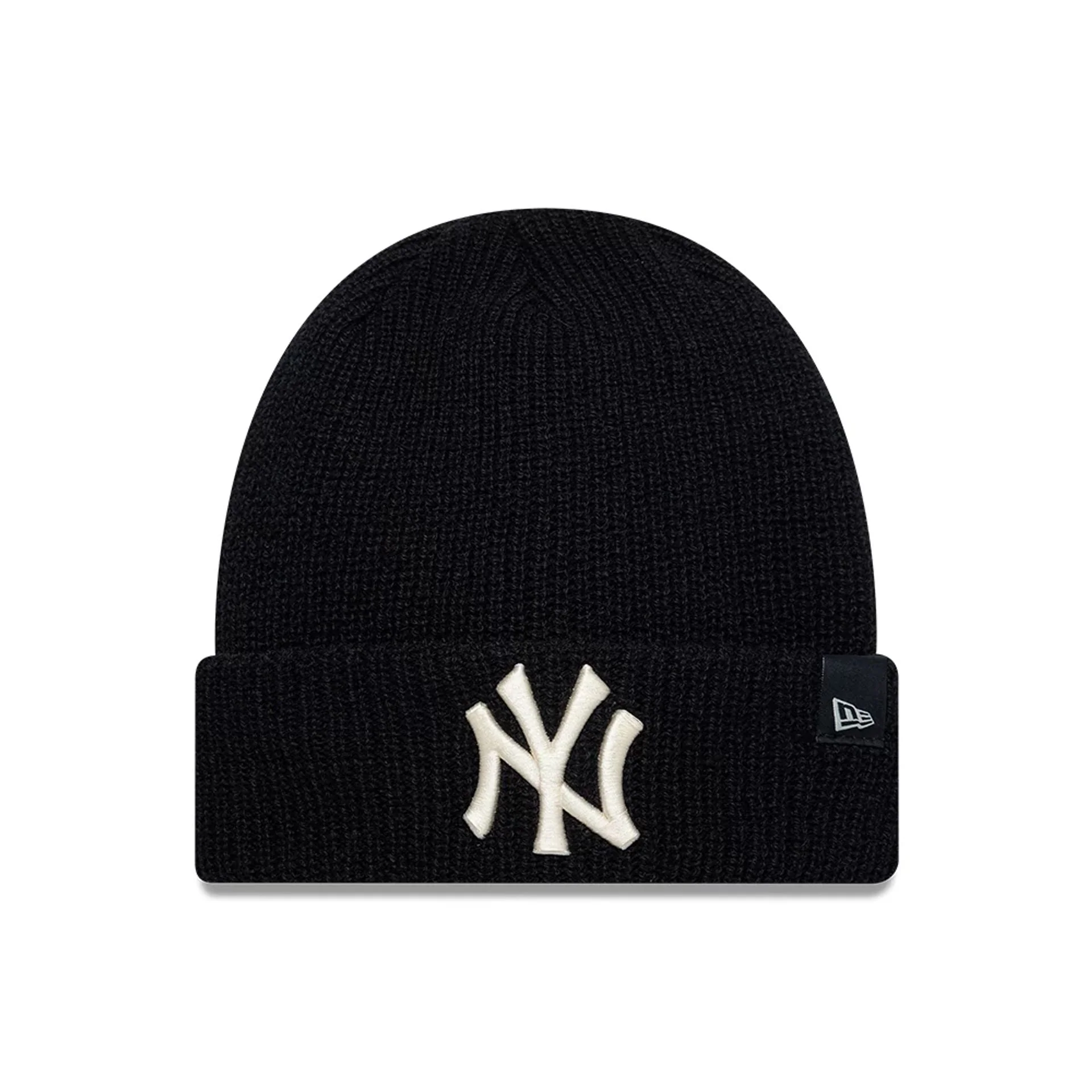 New York Yankees MLB Cashmere Knit Black Cuff Knit Beanie Hat - Image 4