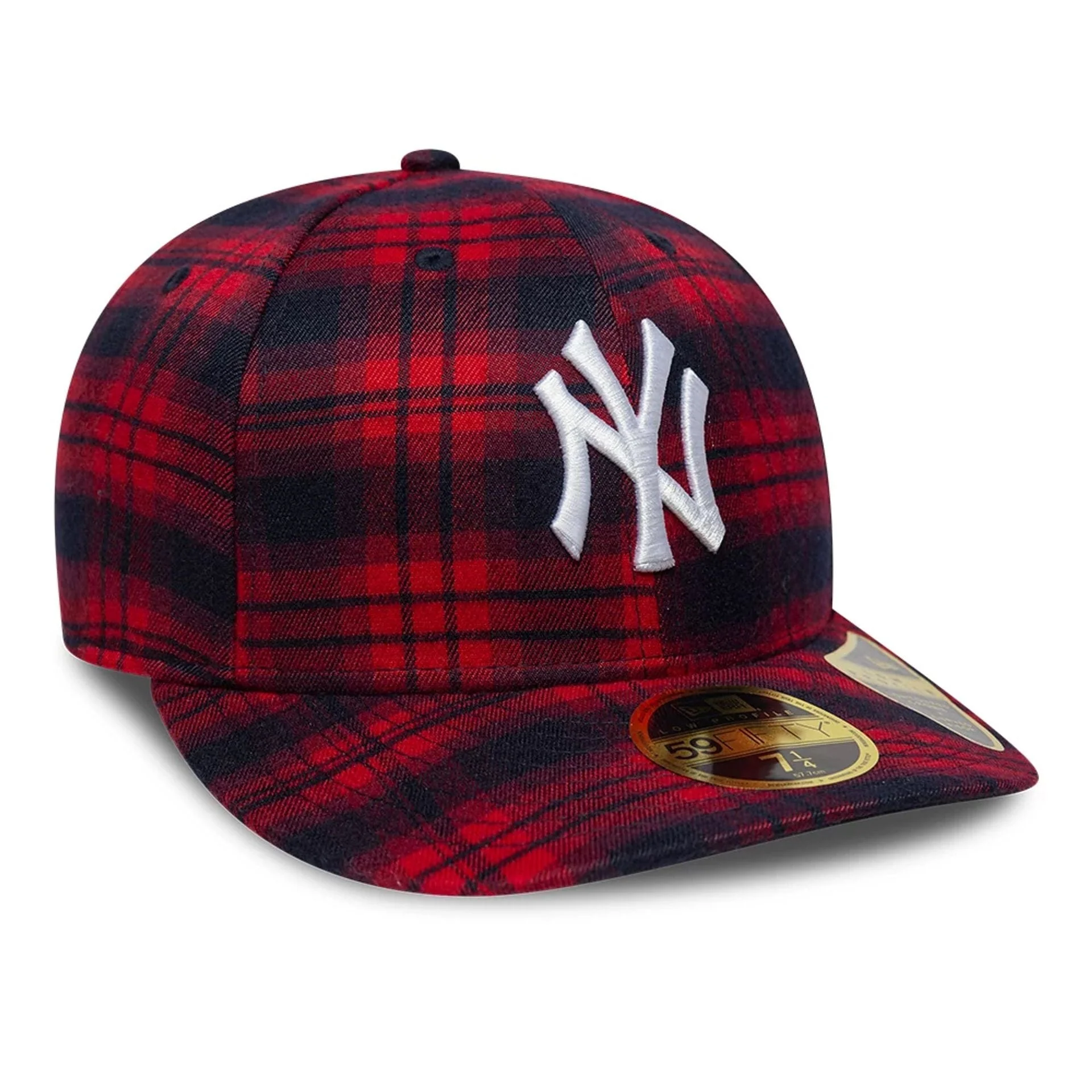 New York Yankees MLB Check Red Low Profile 59FIFTY Fitted Cap - Image 4