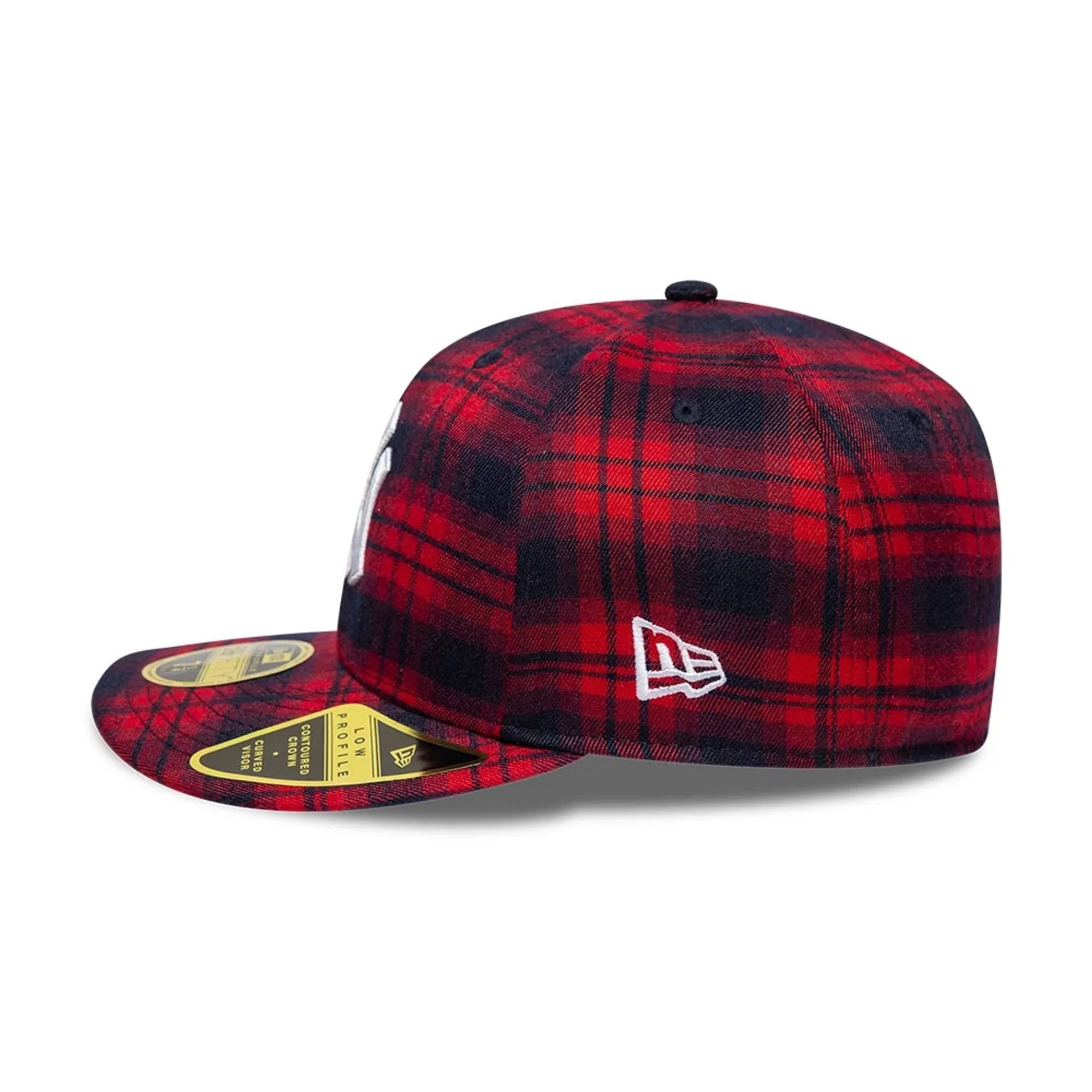 New York Yankees MLB Check Red Low Profile 59FIFTY Fitted Cap - Image 6