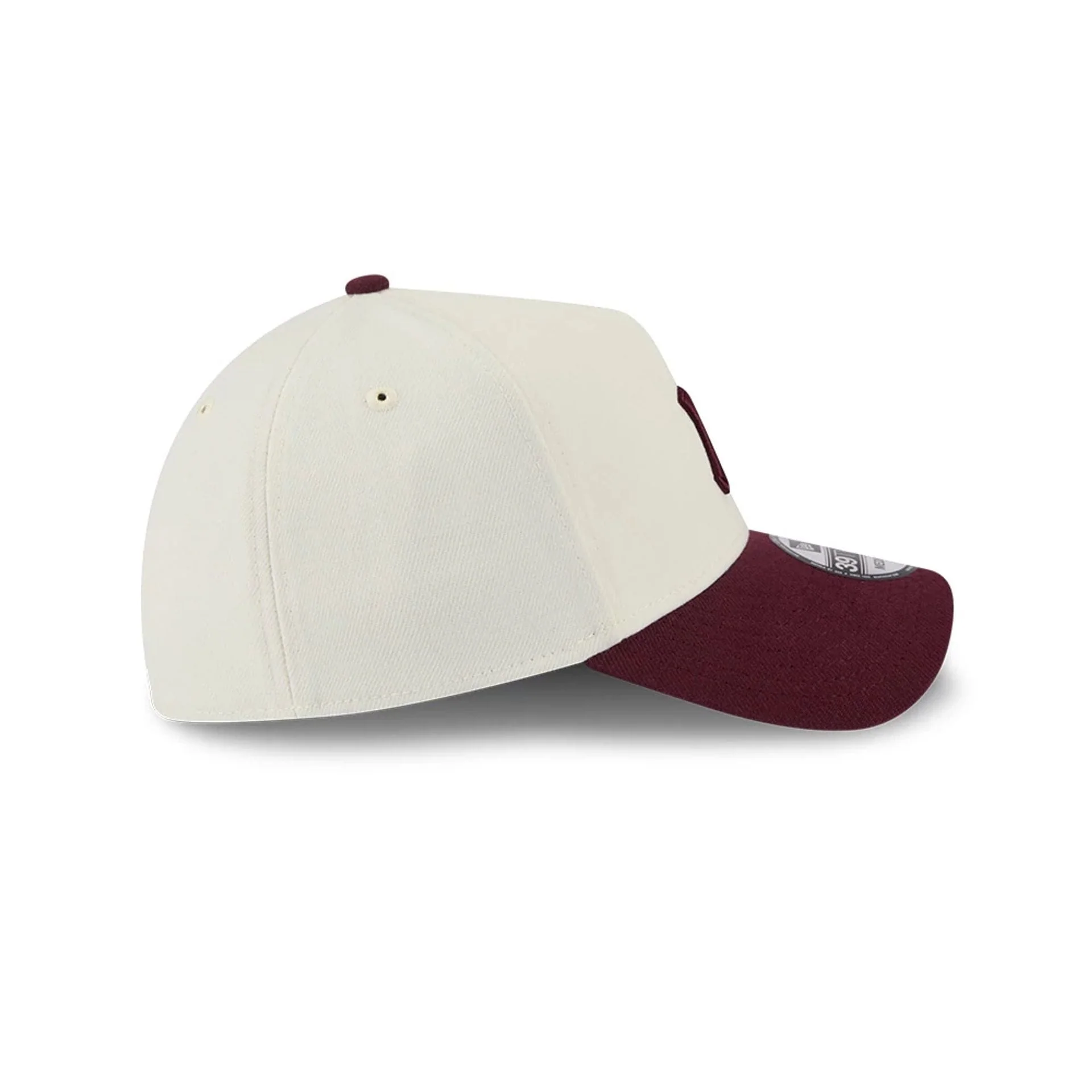 New York Yankees MLB Chrome Dark Red 39THIRTY A-Frame Stretch Fit Cap - Image 7