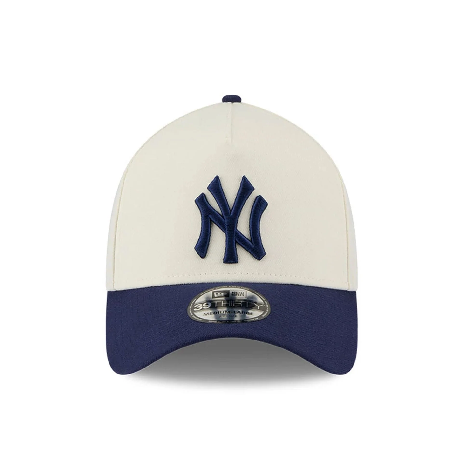 New York Yankees MLB Chrome Navy 39THIRTY A-Frame Stretch Fit Cap - Image 4