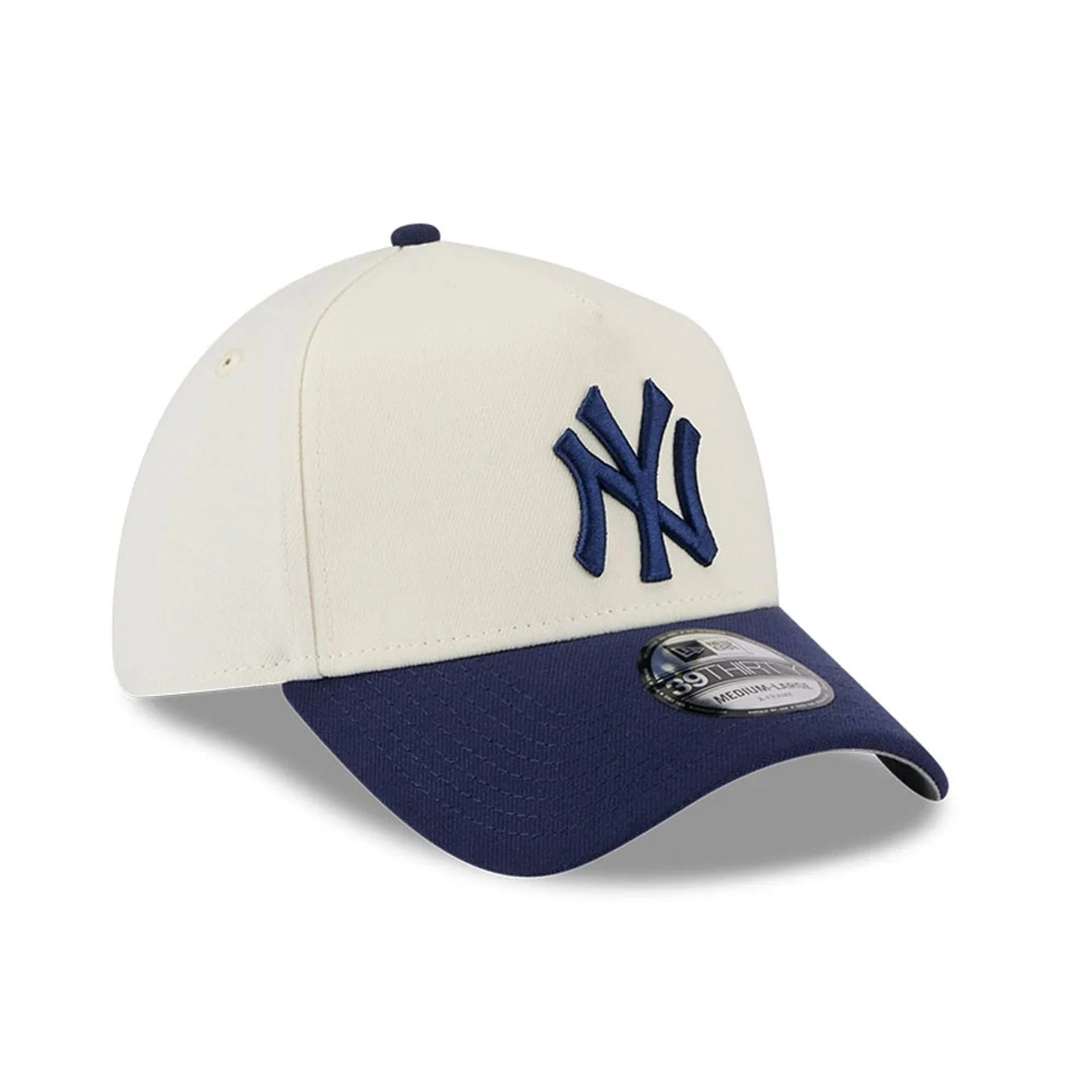 New York Yankees MLB Chrome Navy 39THIRTY A-Frame Stretch Fit Cap - Image 5