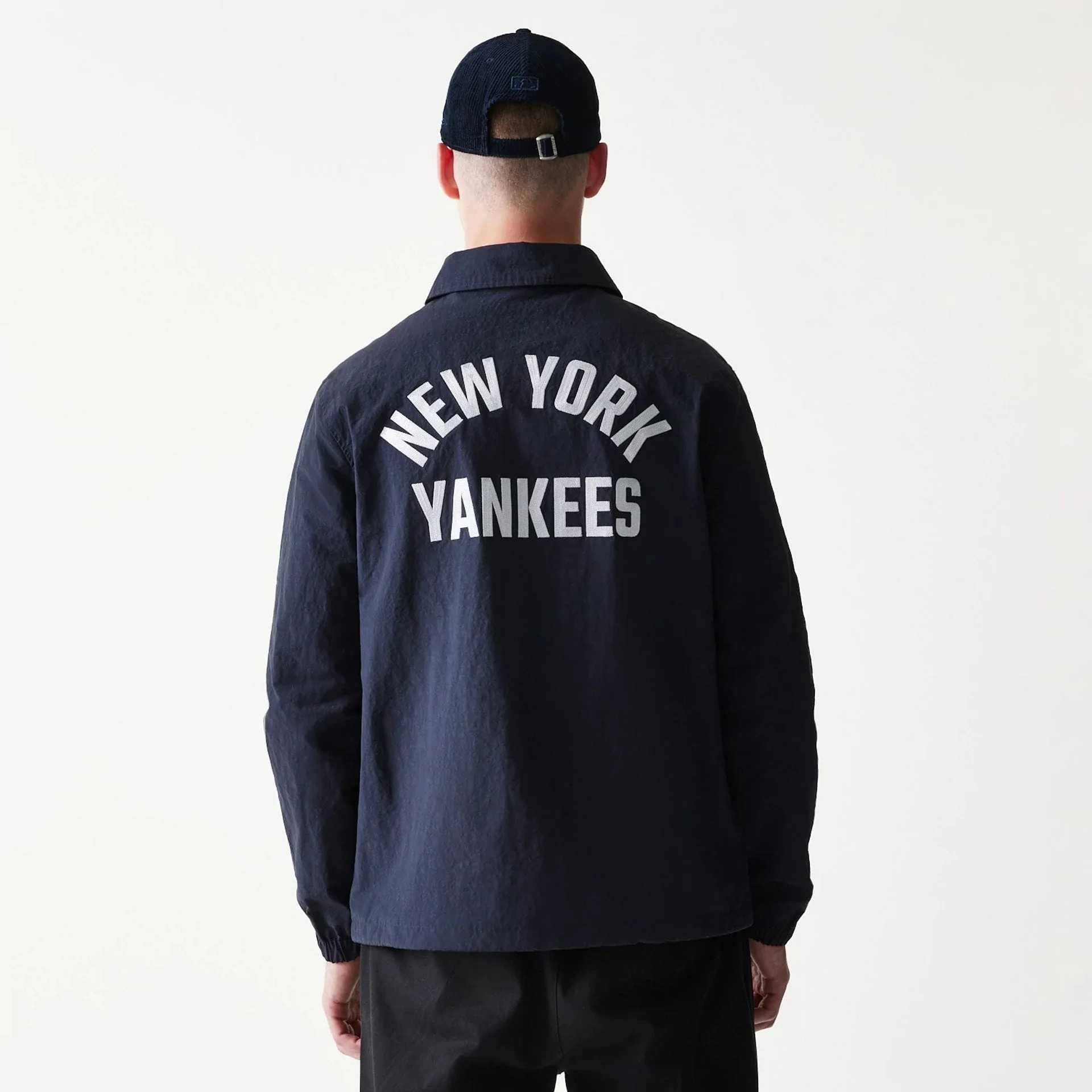 New York Yankees MLB Coaches Navy Jacket - Image 2