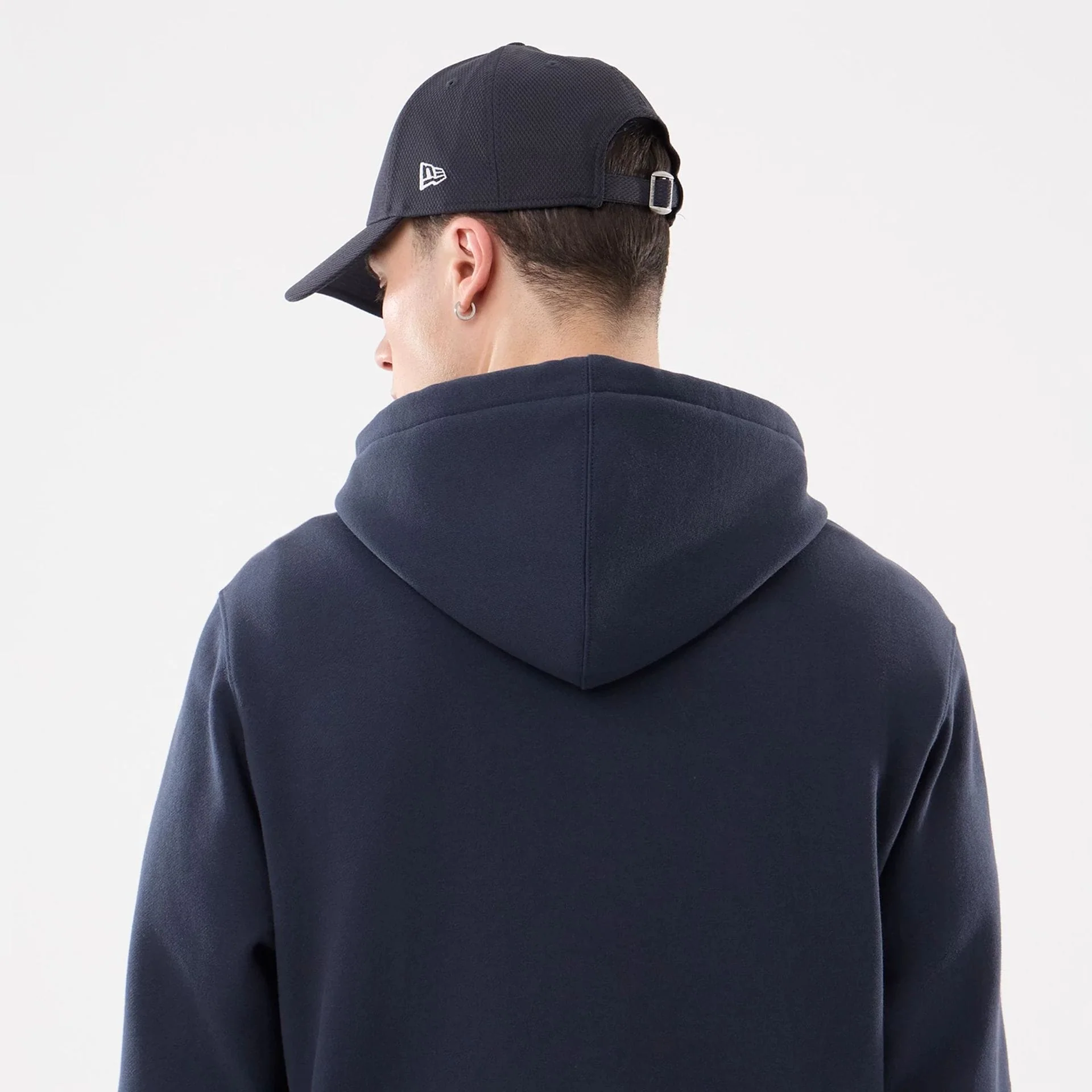New York Yankees MLB Comfort Navy 2 Way Full Zip Hoodie - Image 7
