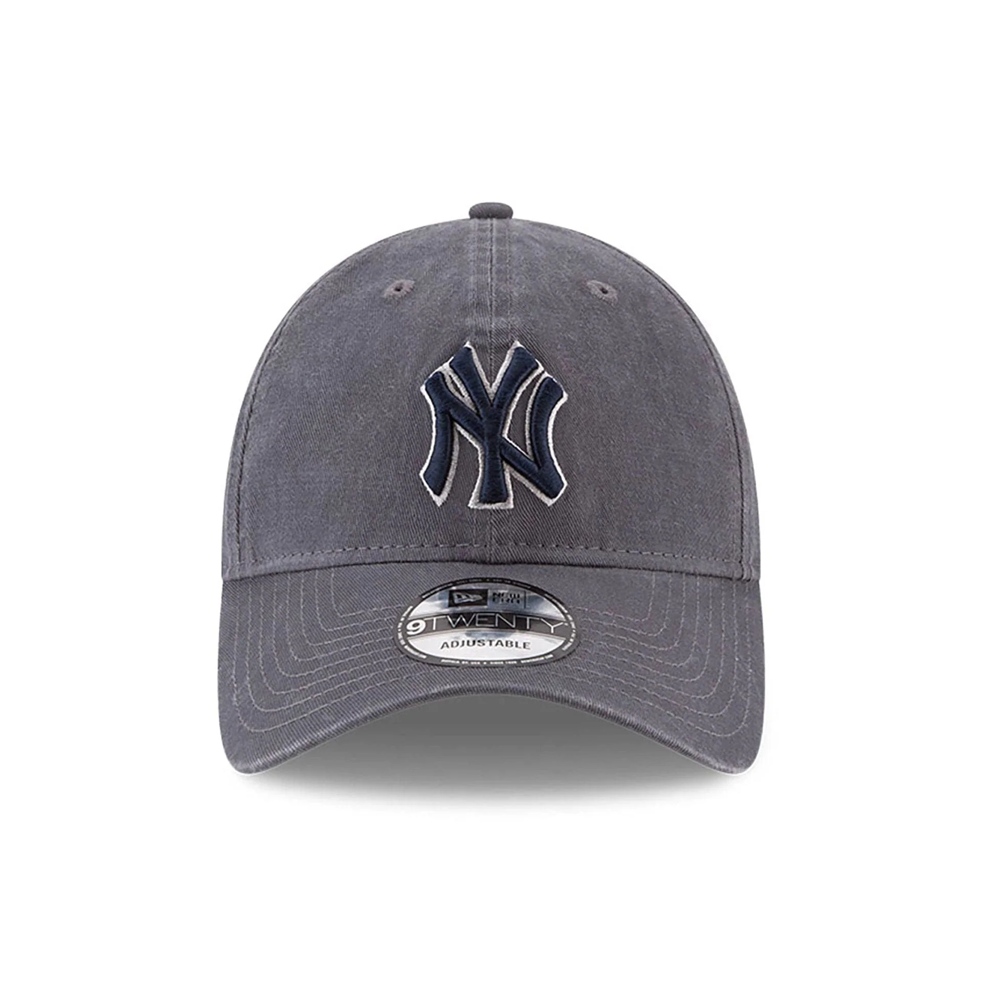 New York Yankees MLB Core Classic Grey 9TWENTY Adjustable Cap - Image 2