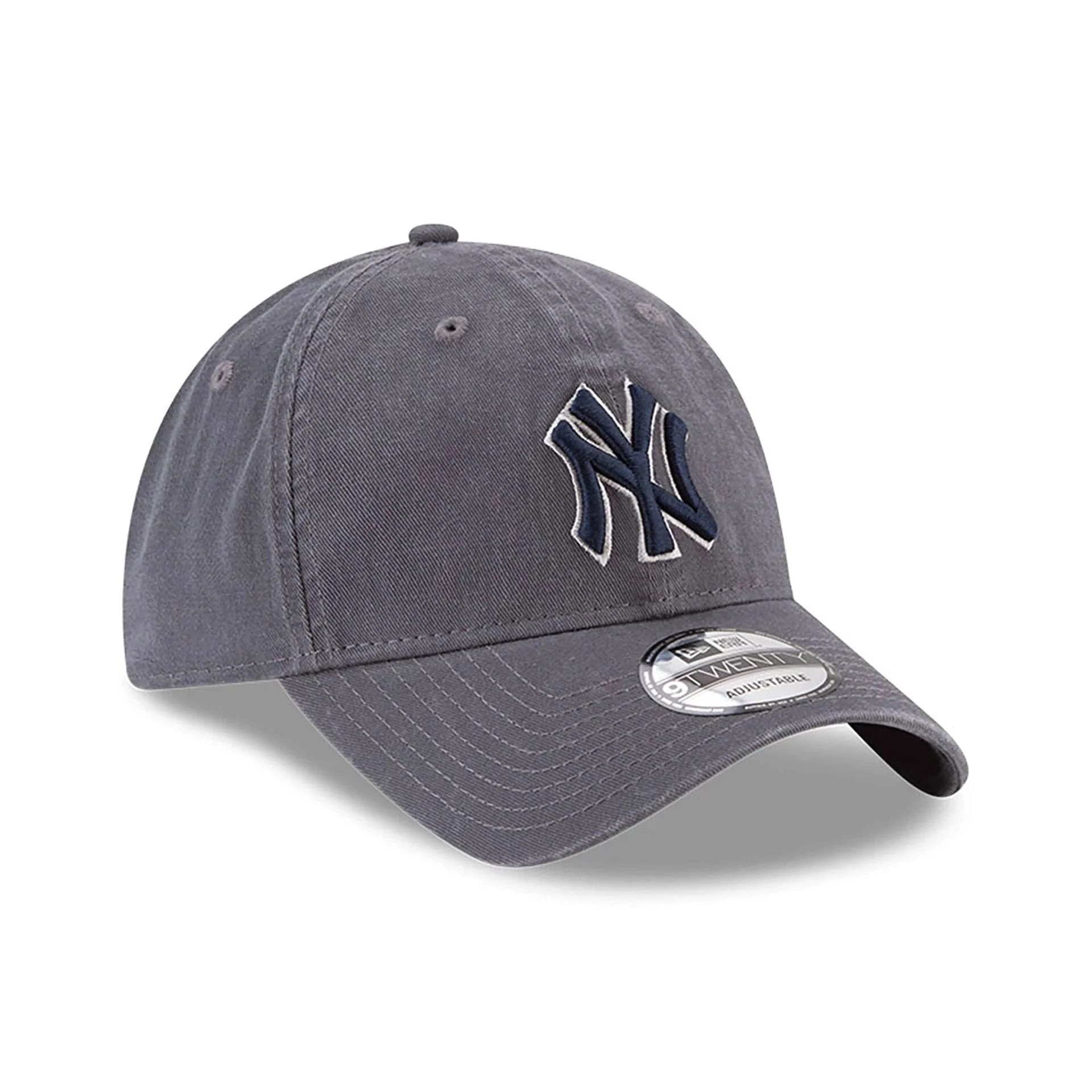 New York Yankees MLB Core Classic Grey 9TWENTY Adjustable Cap - Image 3