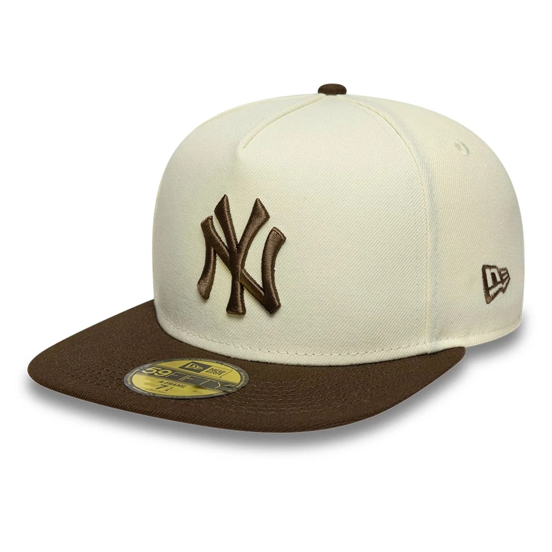 New York Yankees MLB Cream 59FIFTY A-Frame Fitted Cap - Image 4