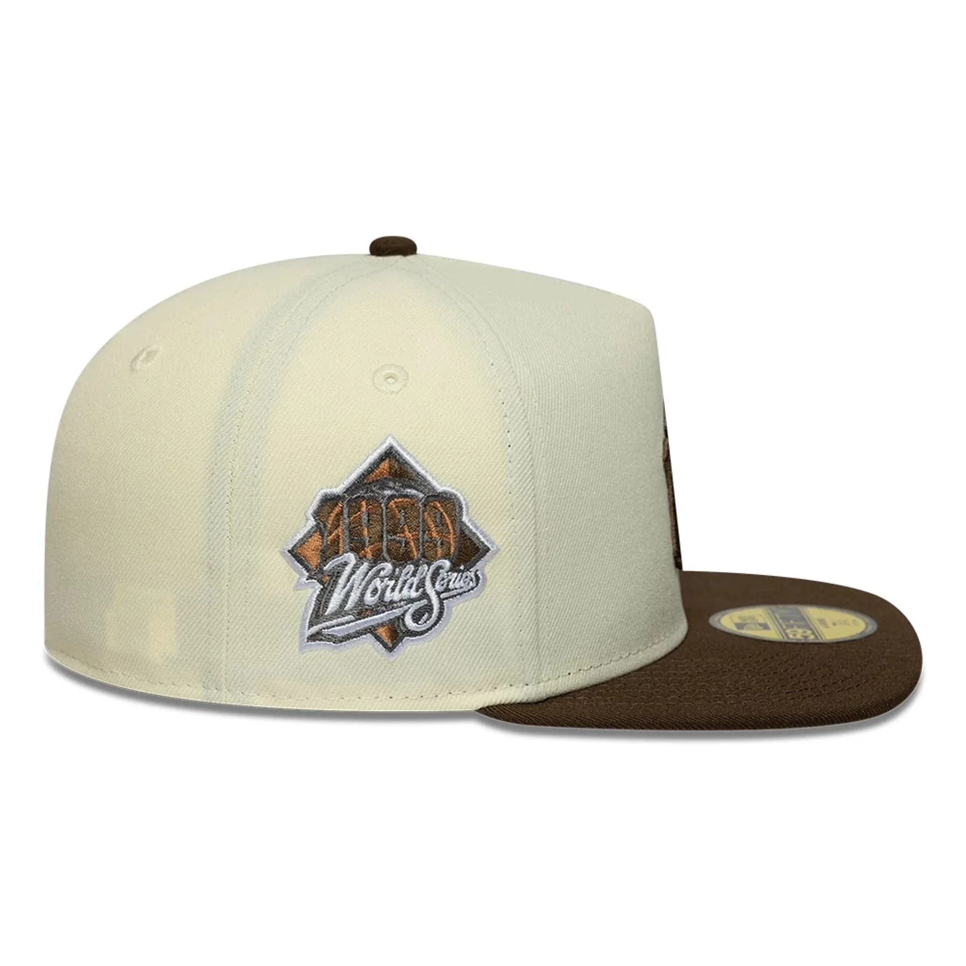 New York Yankees MLB Cream 59FIFTY A-Frame Fitted Cap - Image 5