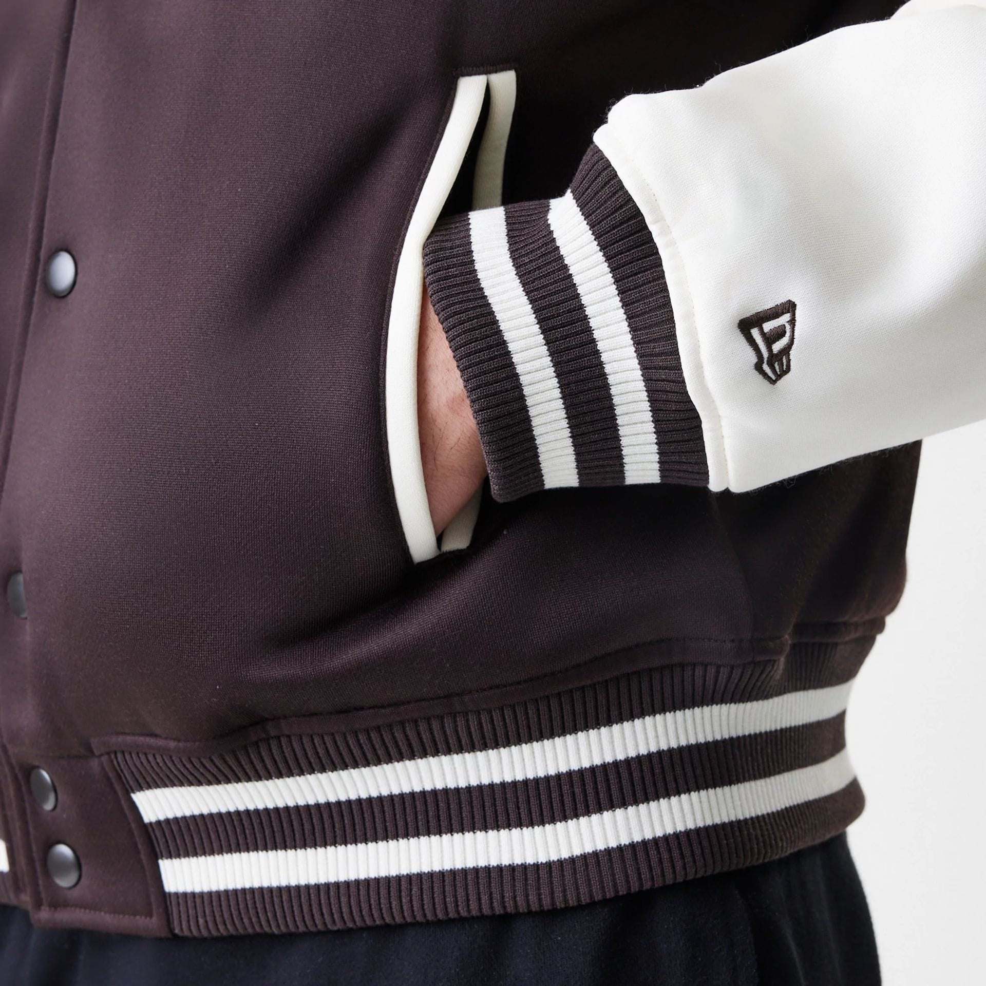 New York Yankees MLB Dark Brown Varsity Jacket - Image 7