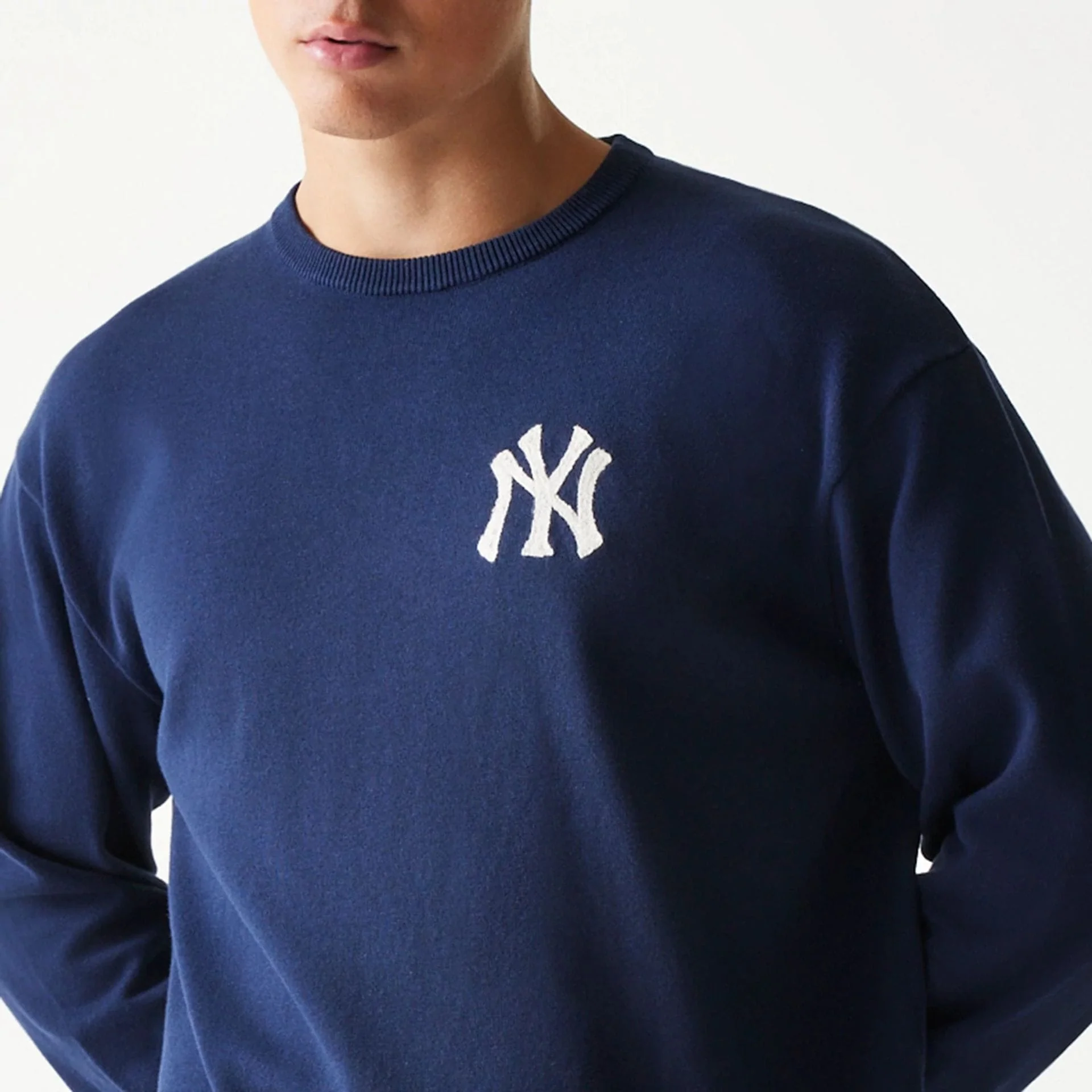 New York Yankees MLB Essential Navy Knitted Sweater - Image 8