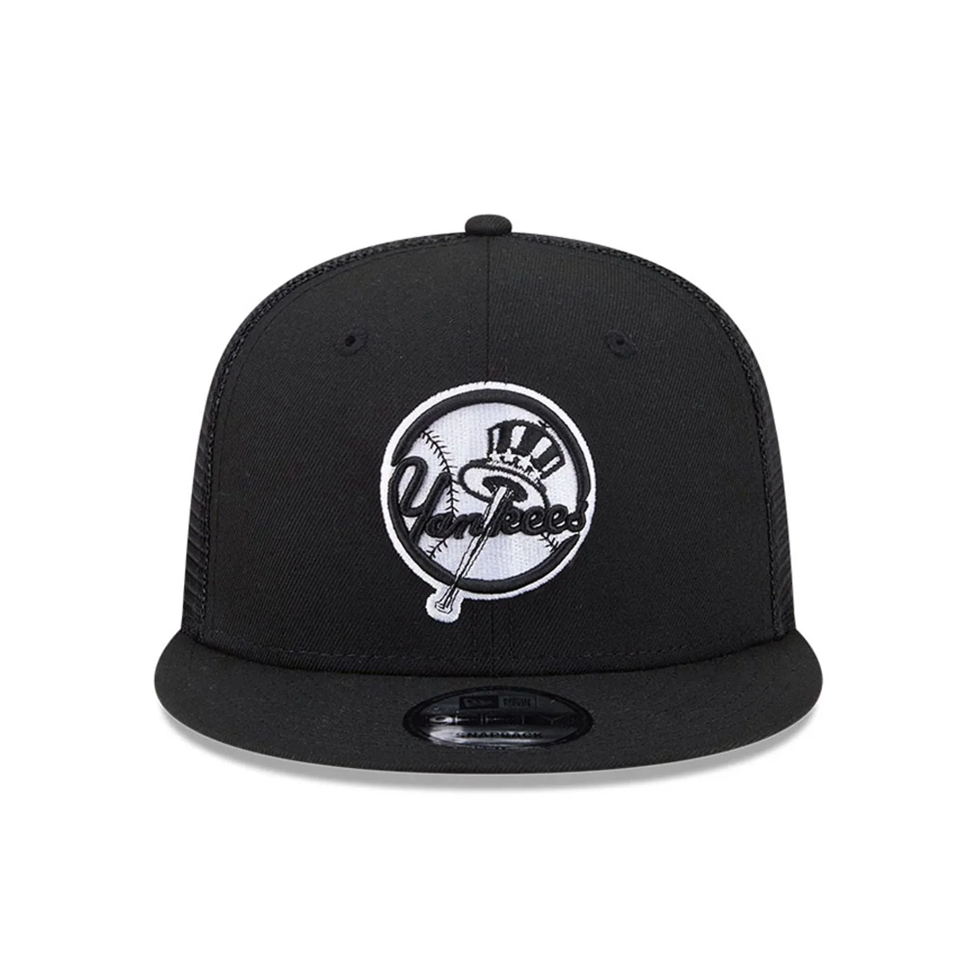 New York Yankees MLB Evergreen Black 9FIFTY Trucker Adjustable Cap - Image 3
