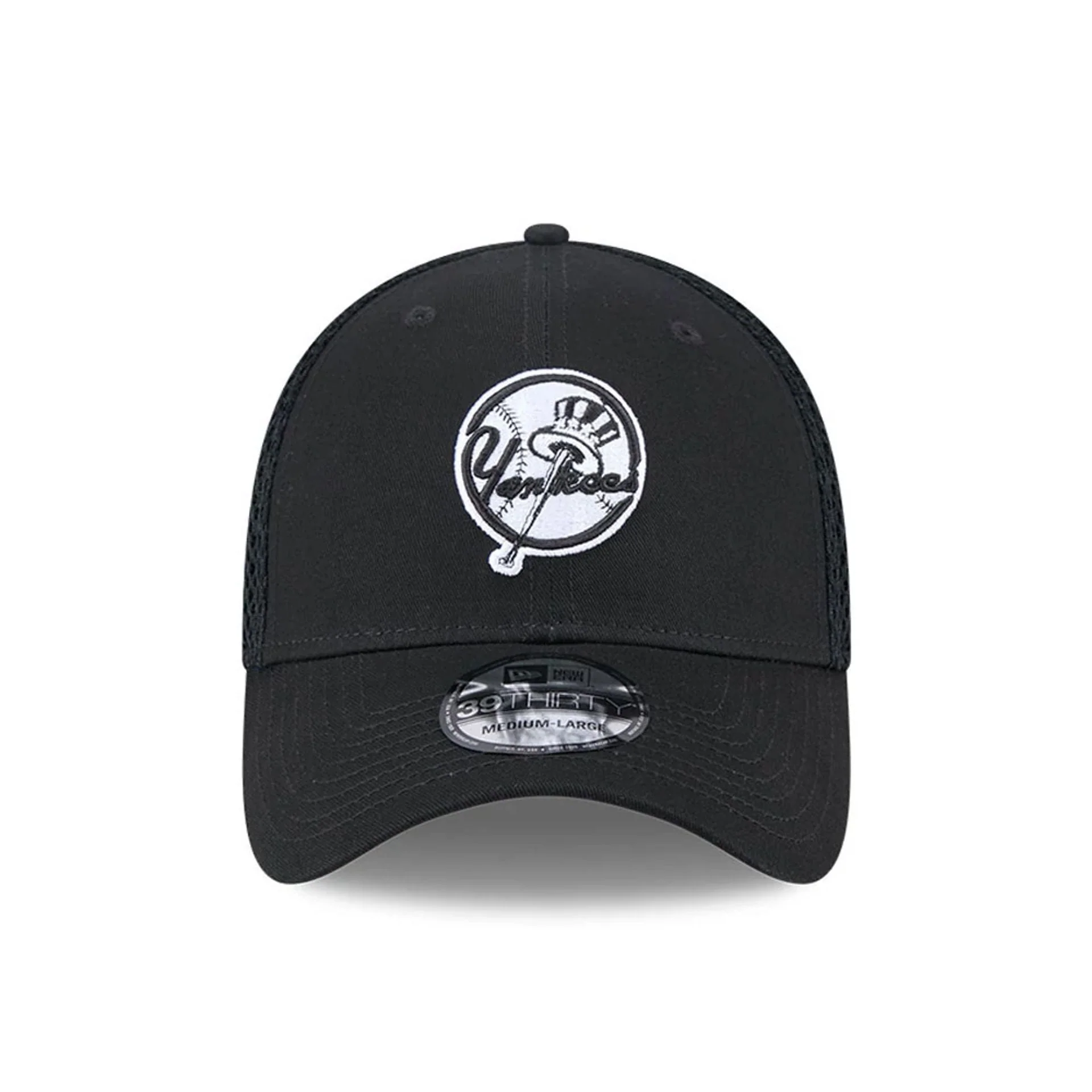 New York Yankees MLB Evergreen Neo Black 39THIRTY Stretch Fit Cap - Image 3