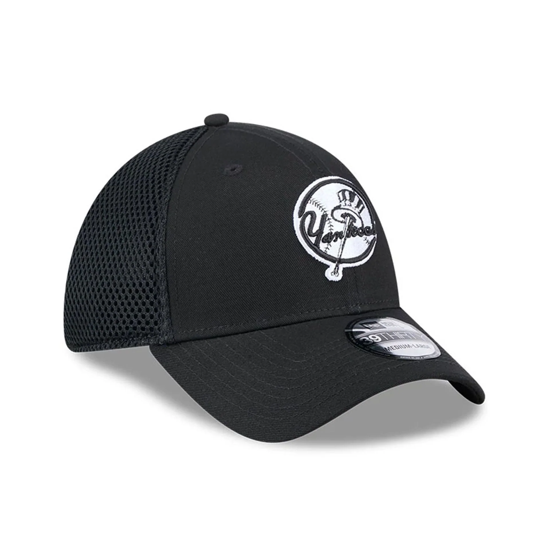 New York Yankees MLB Evergreen Neo Black 39THIRTY Stretch Fit Cap - Image 4