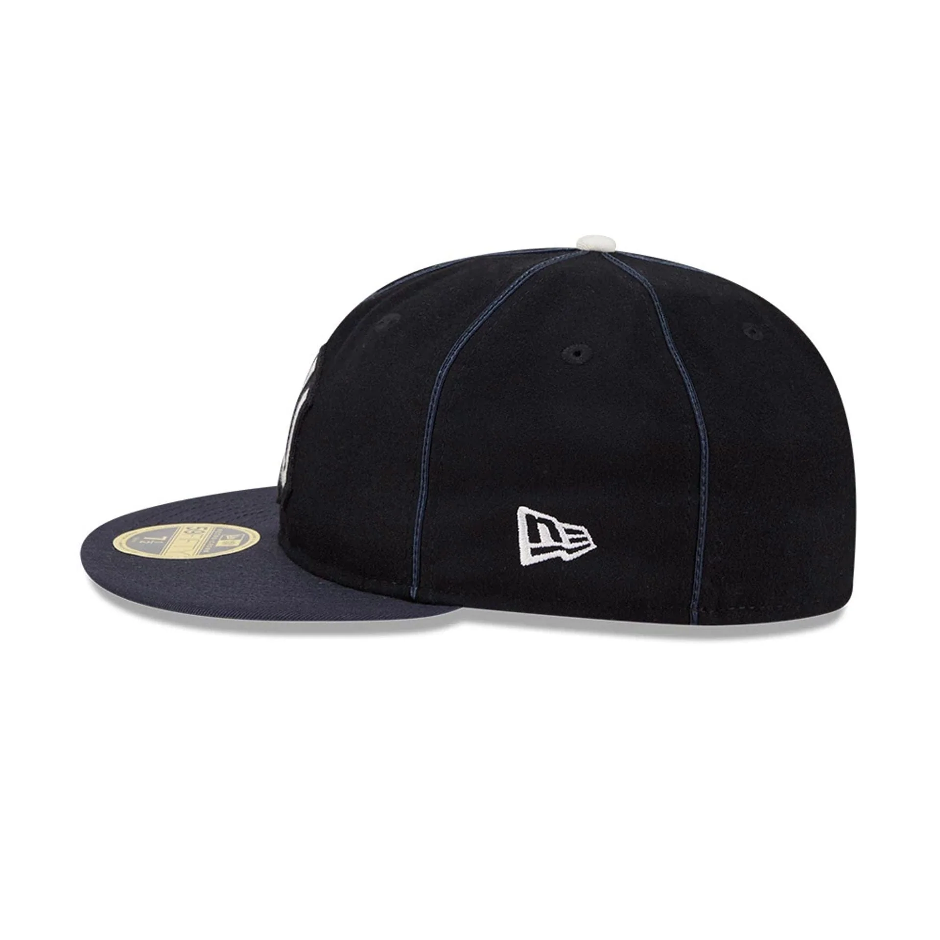 New York Yankees MLB Felt Logo Navy Retro Crown 59FIFTY Fitted Cap - Image 5