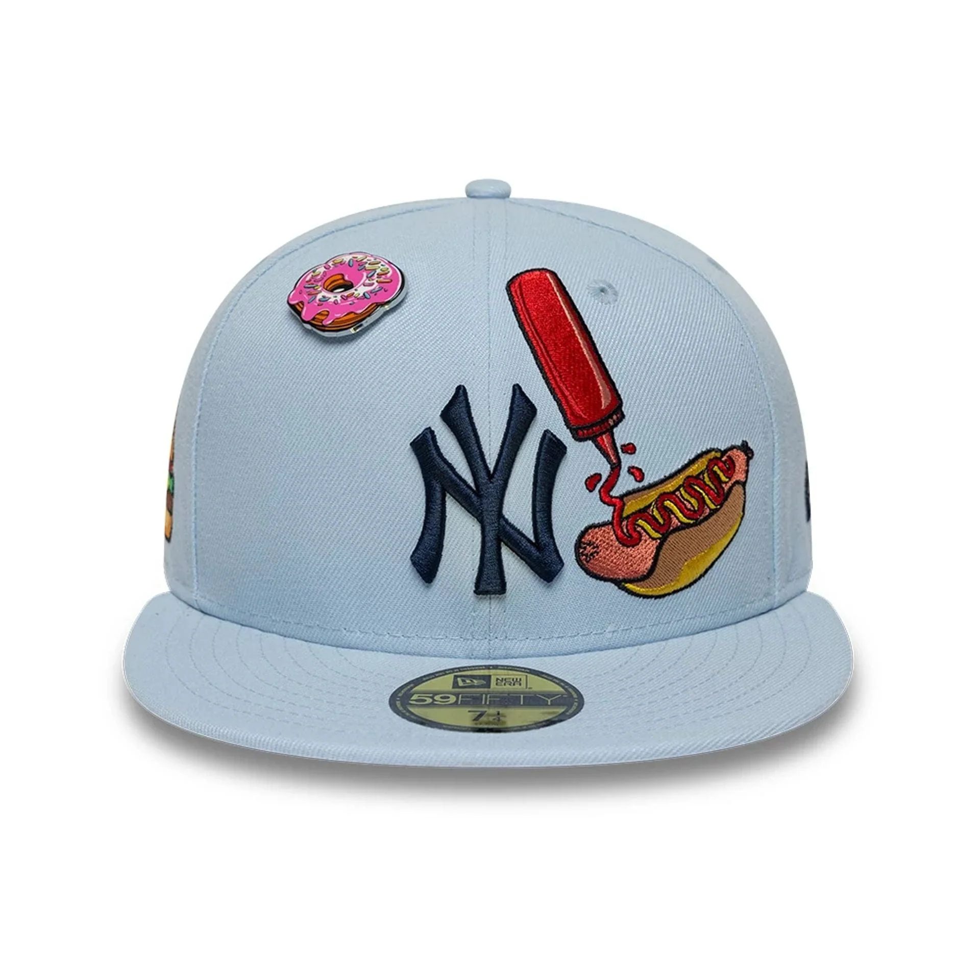 New York Yankees MLB Food Pastel Blue 59FIFTY Fitted Cap - Image 2