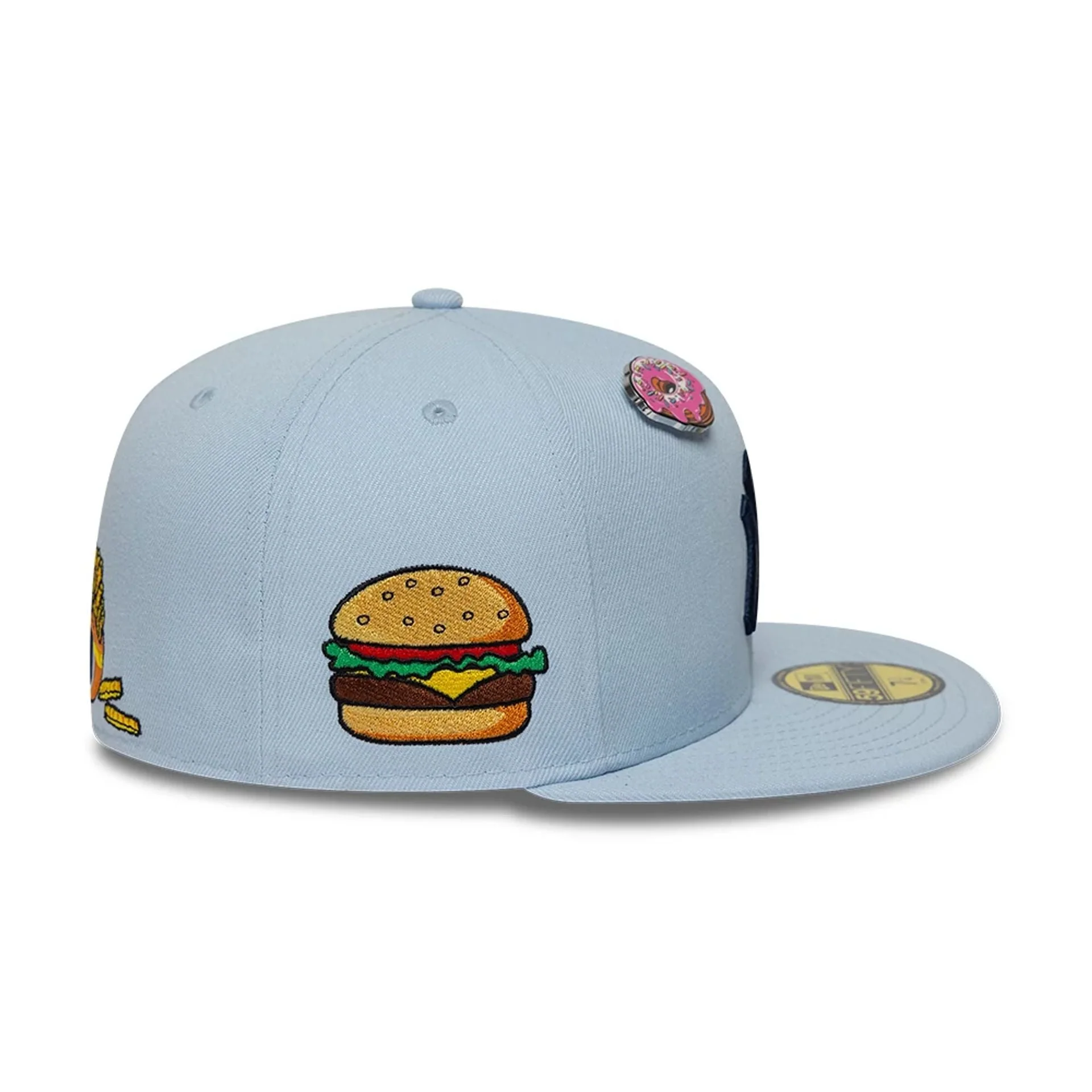 New York Yankees MLB Food Pastel Blue 59FIFTY Fitted Cap - Image 6