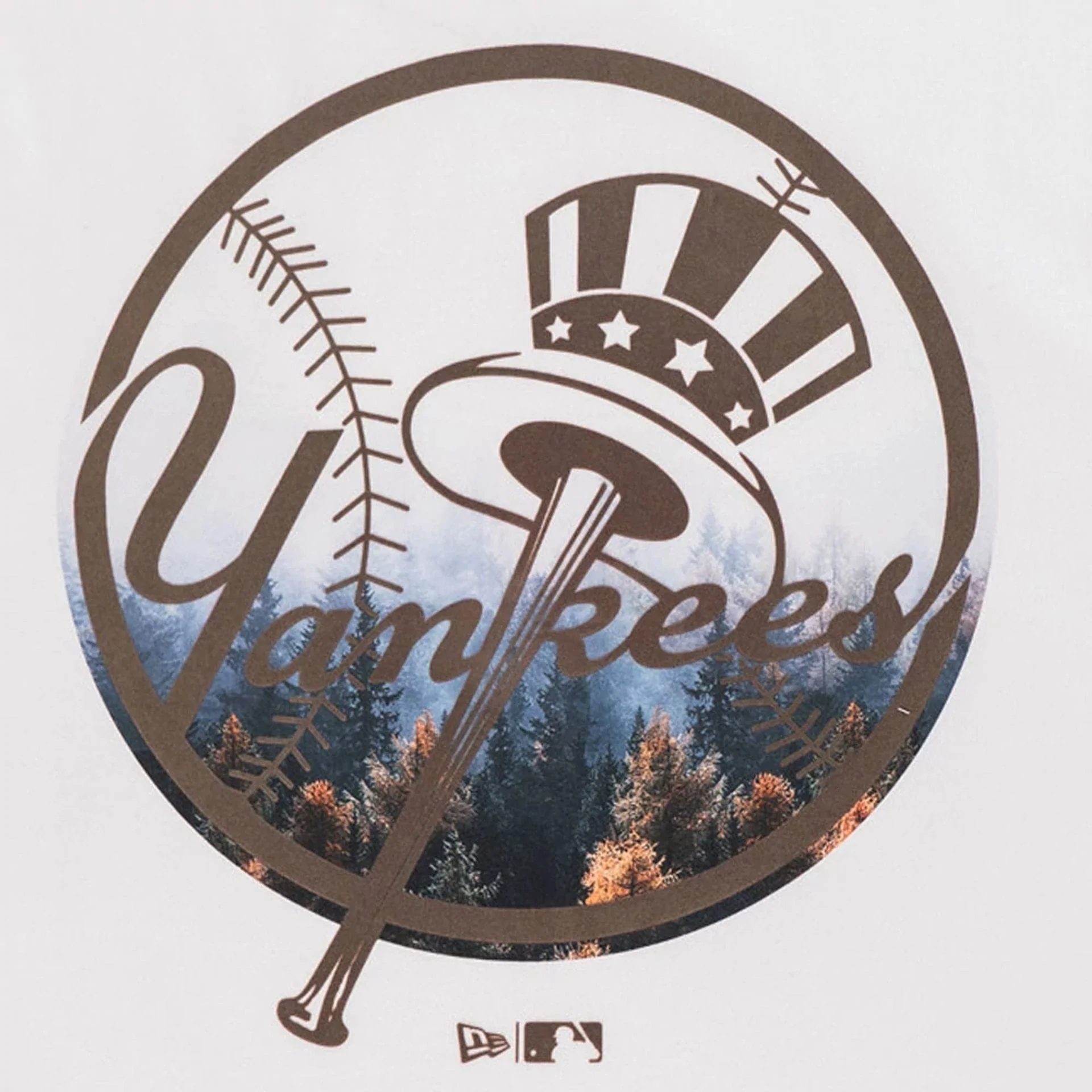 New York Yankees MLB Forest Pack White T-Shirt - Image 4