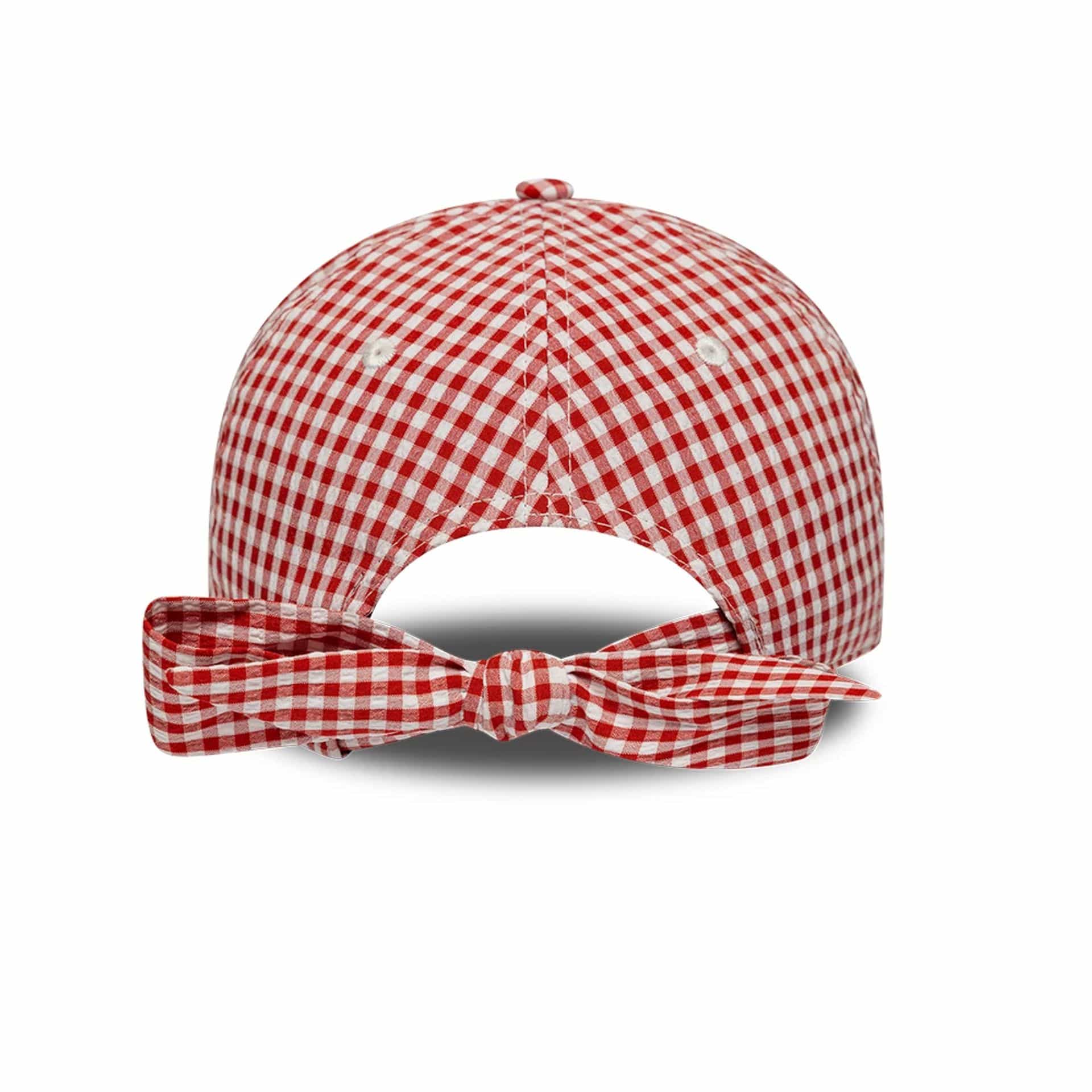 New York Yankees MLB Gingham Bowback Red 9TWENTY Adjustable Cap - Image 2