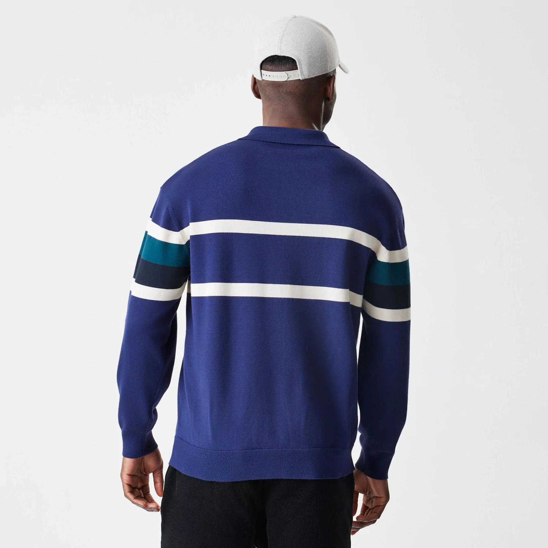 New York Yankees MLB Knit Navy Rugby Shirt - Image 2