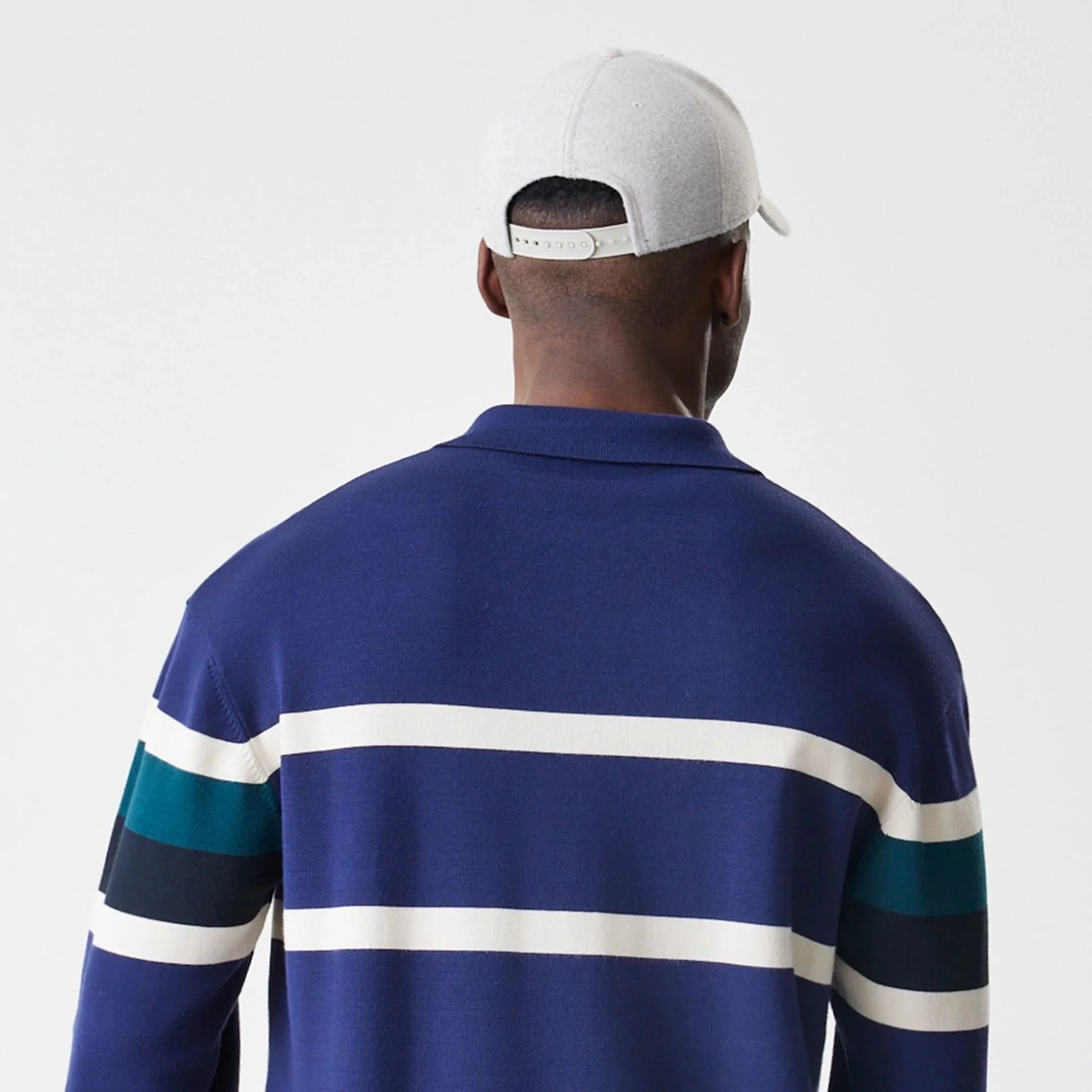New York Yankees MLB Knit Navy Rugby Shirt - Image 8