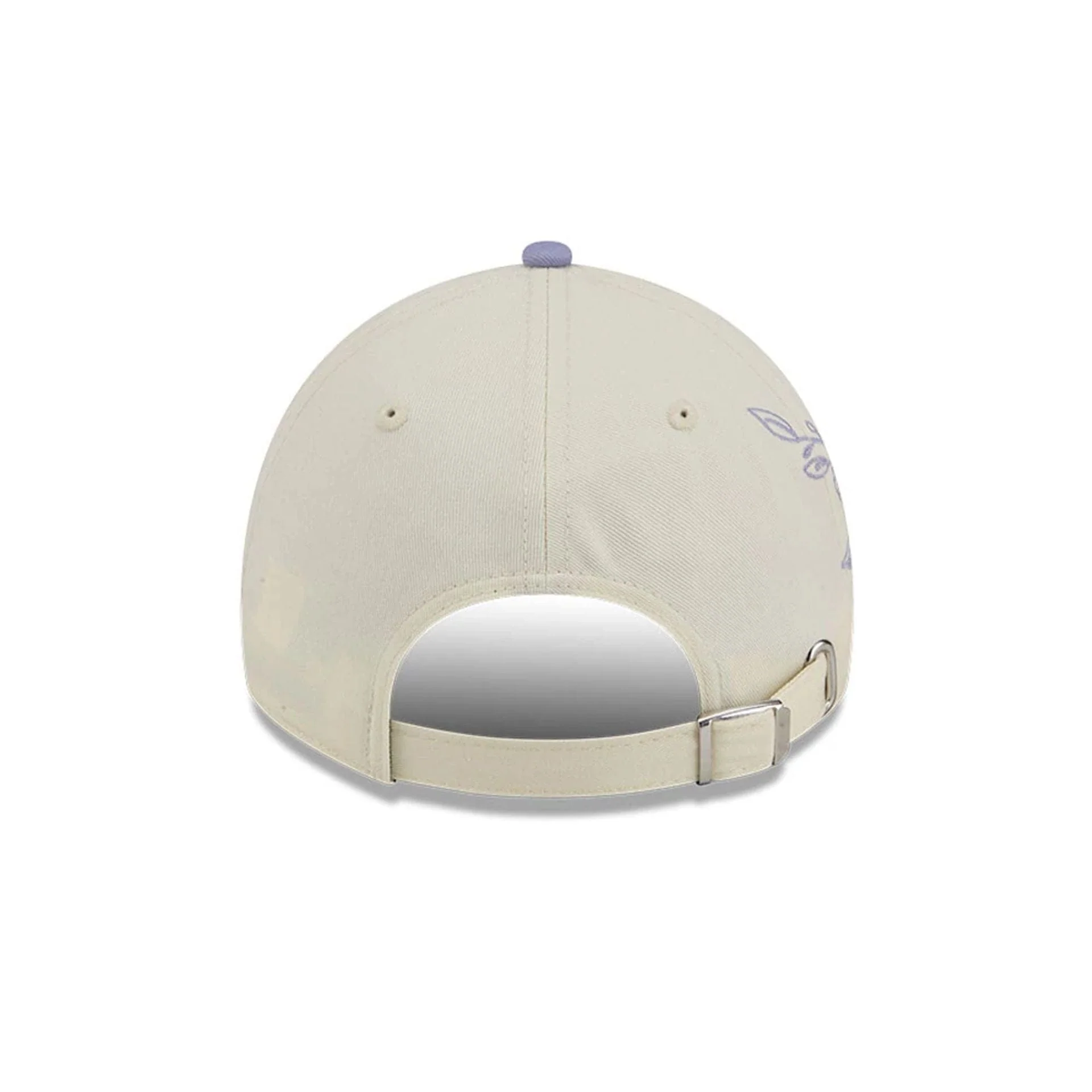 New York Yankees MLB Lavender Flowers White Casual Classic Adjustable Cap - Image 7