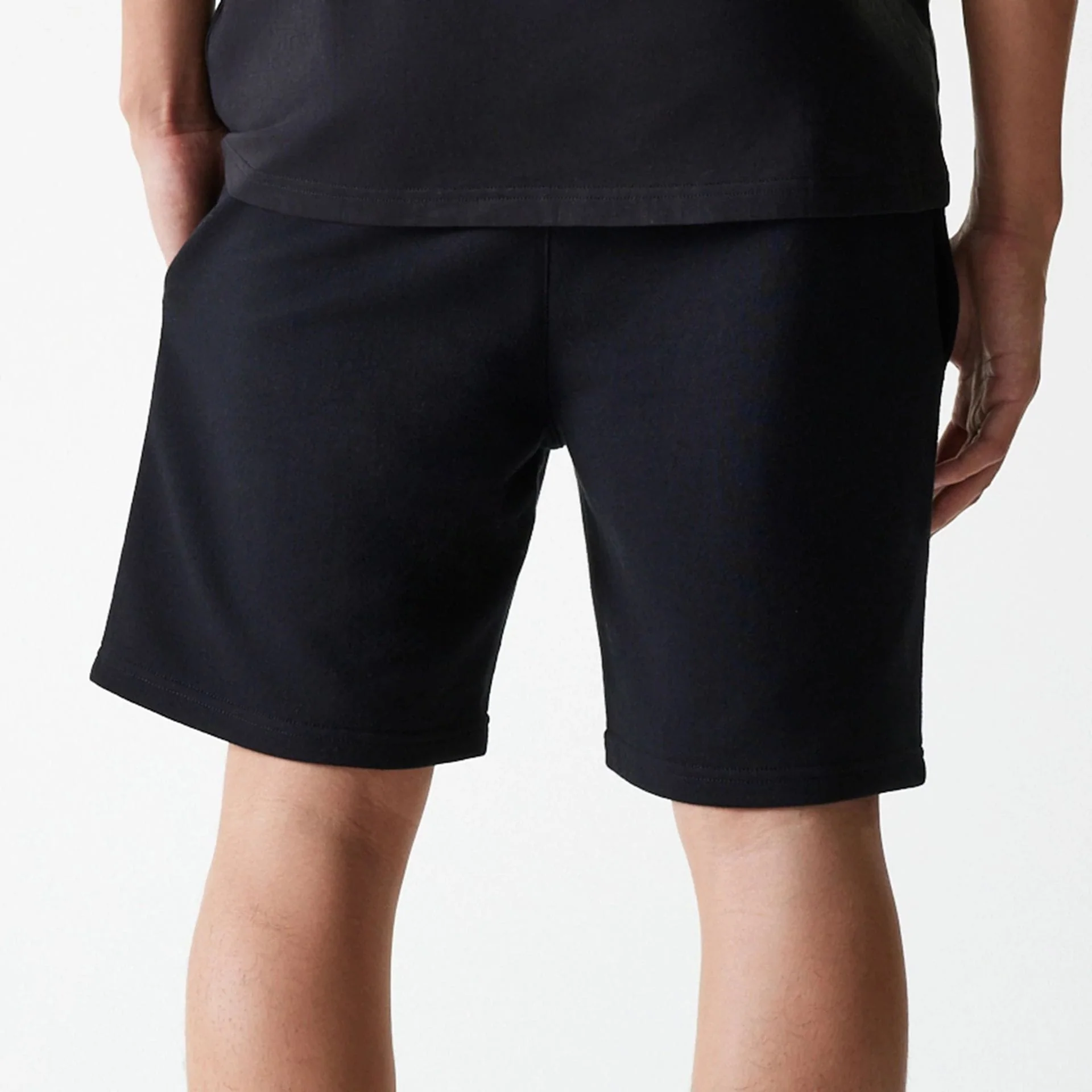 New York Yankees MLB League Essential French Terry Black Shorts - Image 7