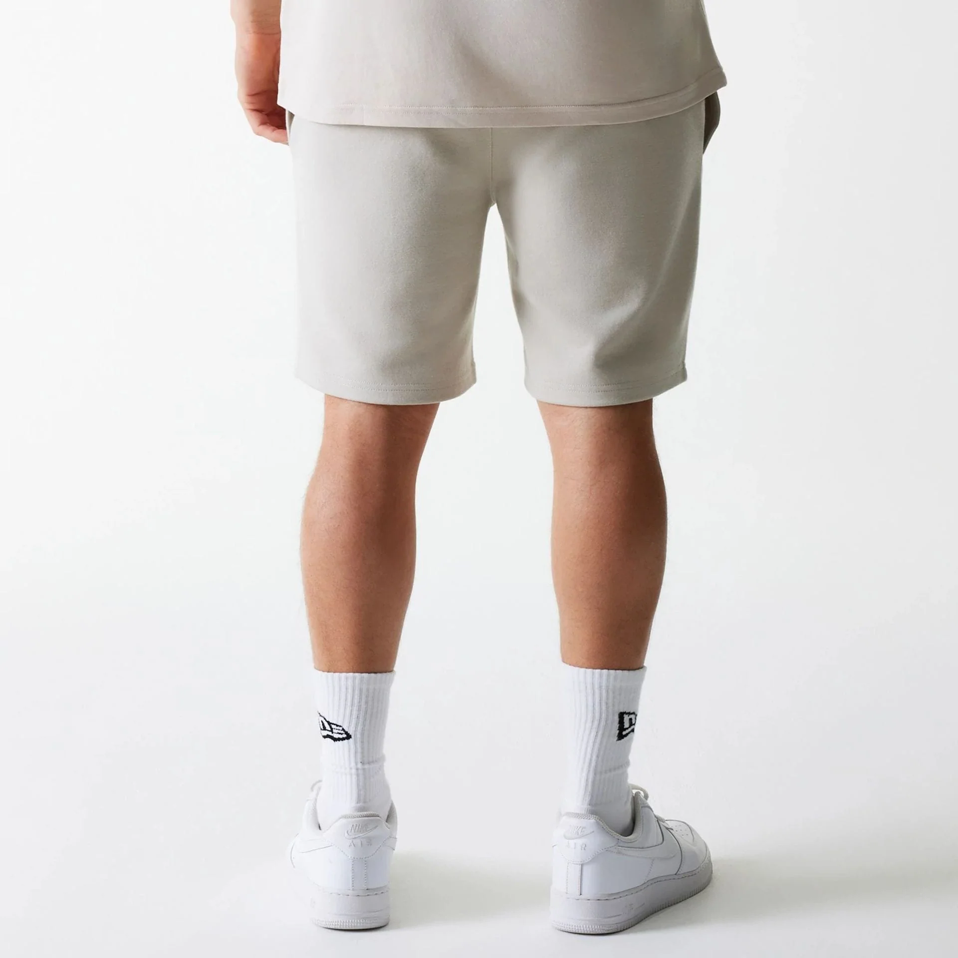 New York Yankees MLB League Essential French Terry Cream Shorts - Image 2