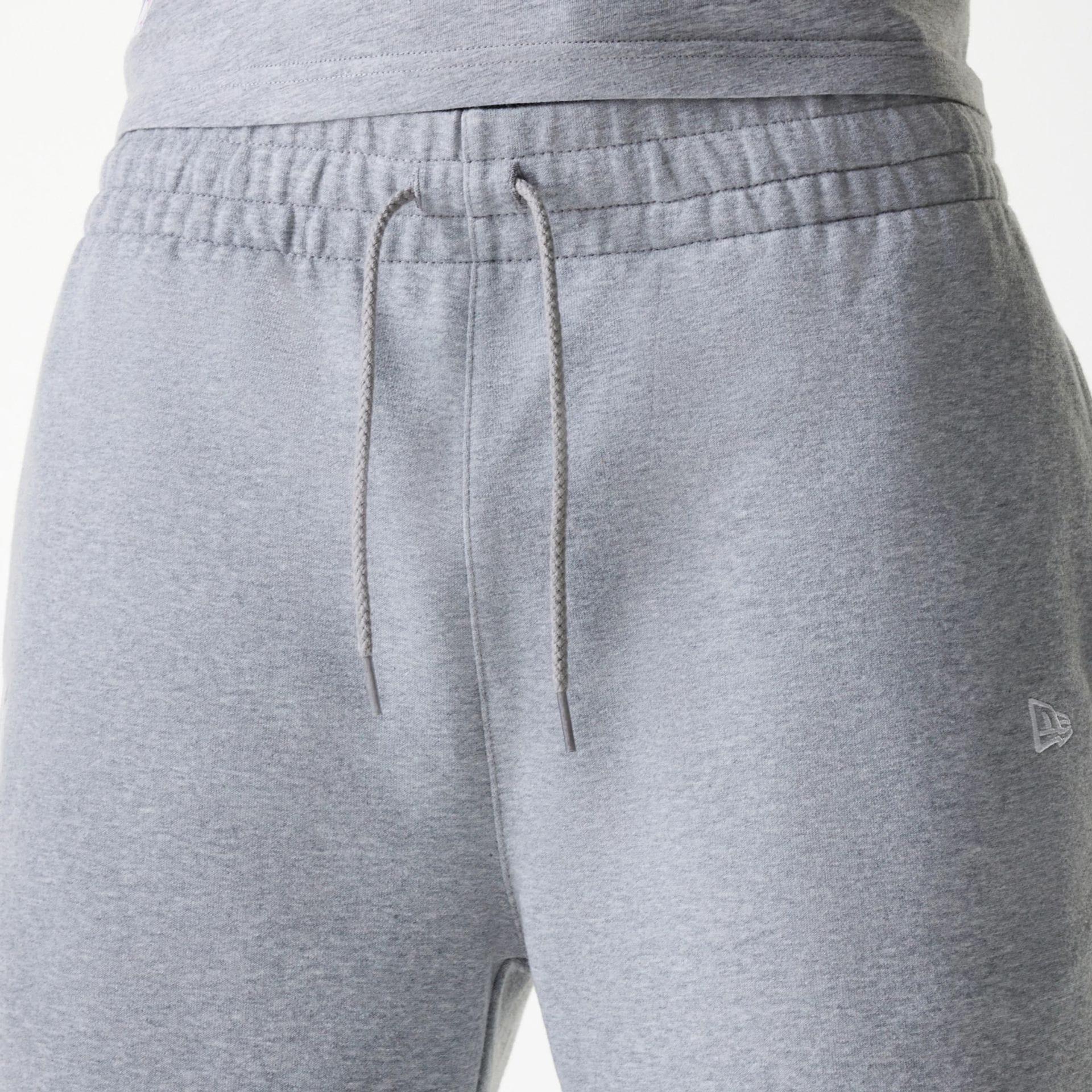New York Yankees MLB League Essential French Terry Grey Shorts - Image 6