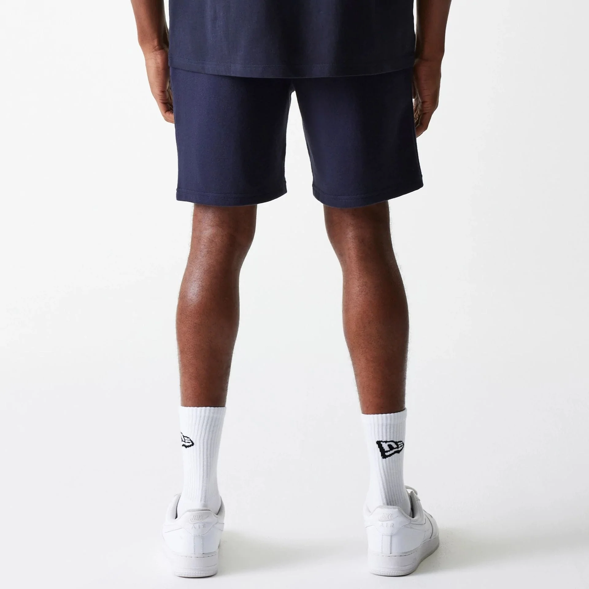 New York Yankees MLB League Essential French Terry Navy Shorts - Image 2