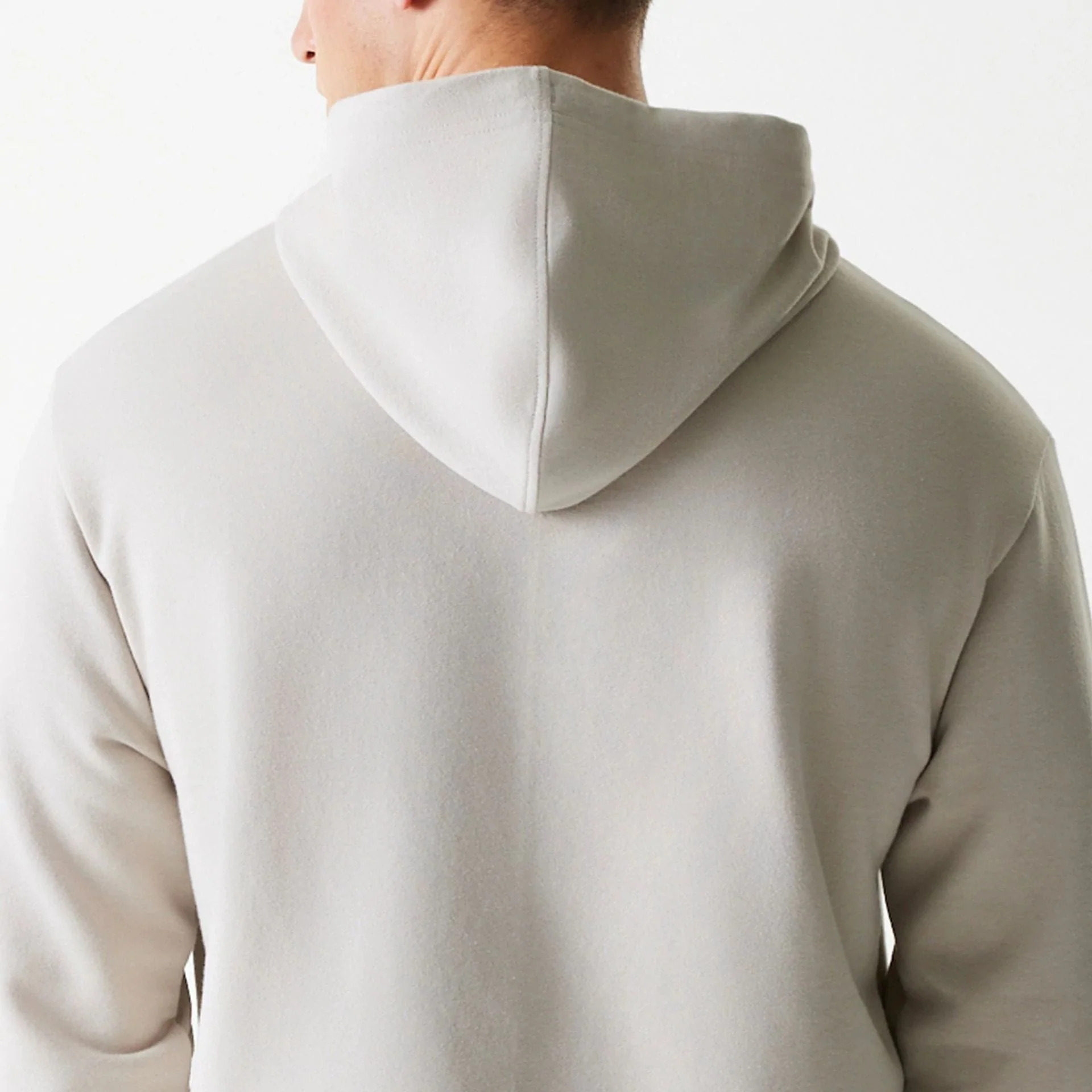 New York Yankees MLB League Essential Midi French Terry Cream Oversized Pullover Hoodie - Image 7