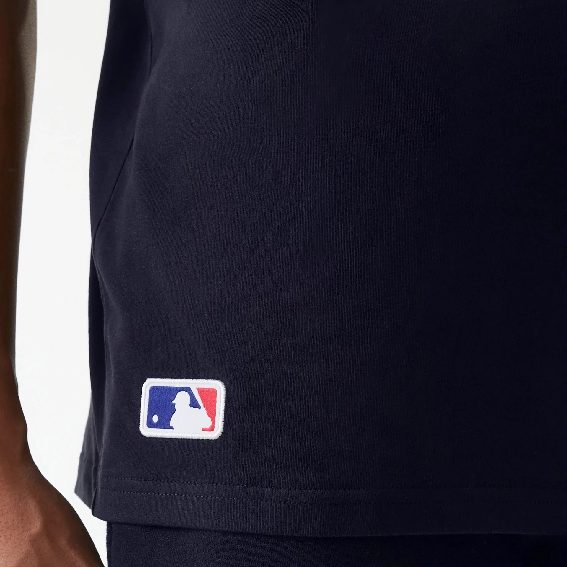 New York Yankees MLB League Essential Navy Oversized T-Shirt - Image 5