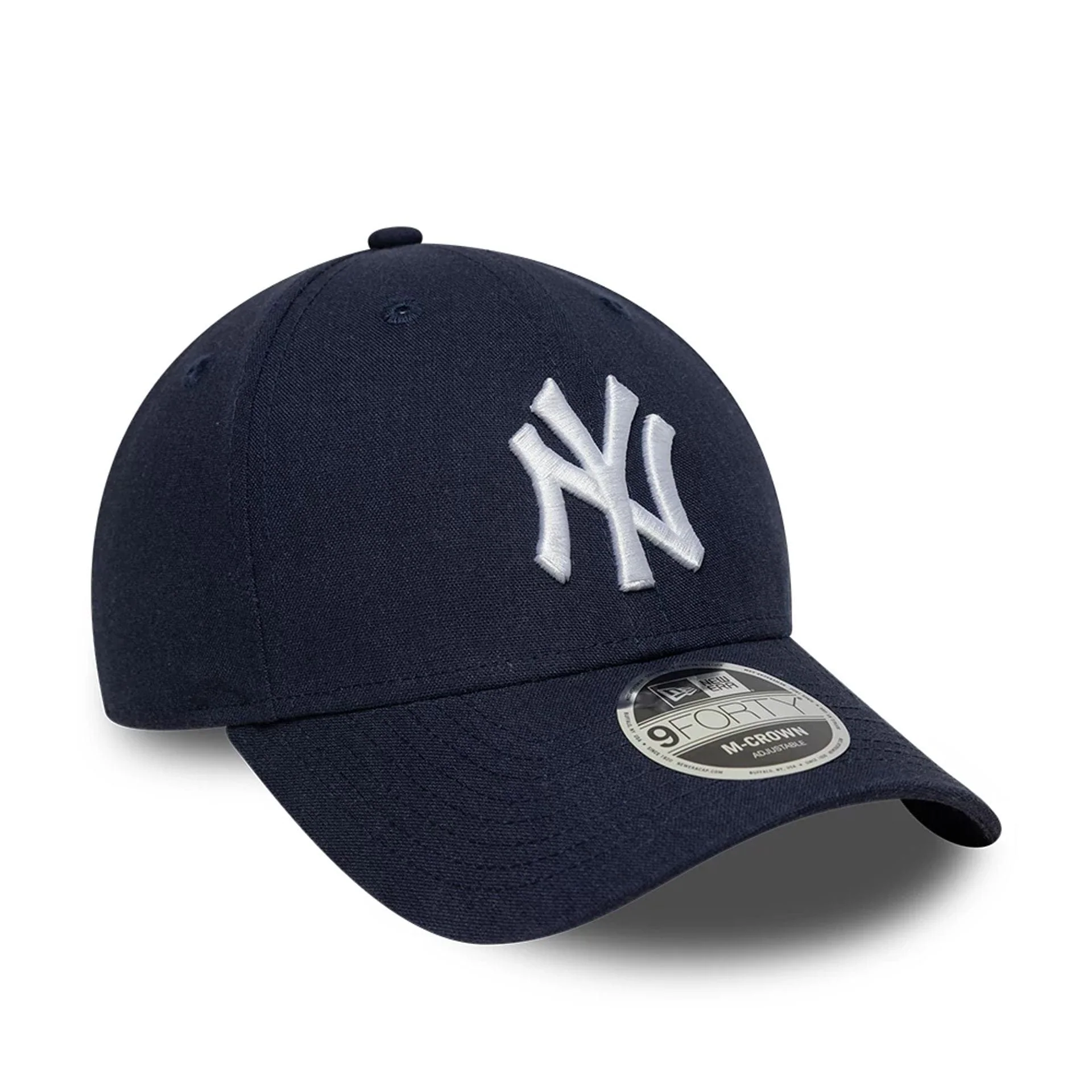 New York Yankees MLB Linen Navy 9FORTY M-Crown Adjustable Cap - Image 3