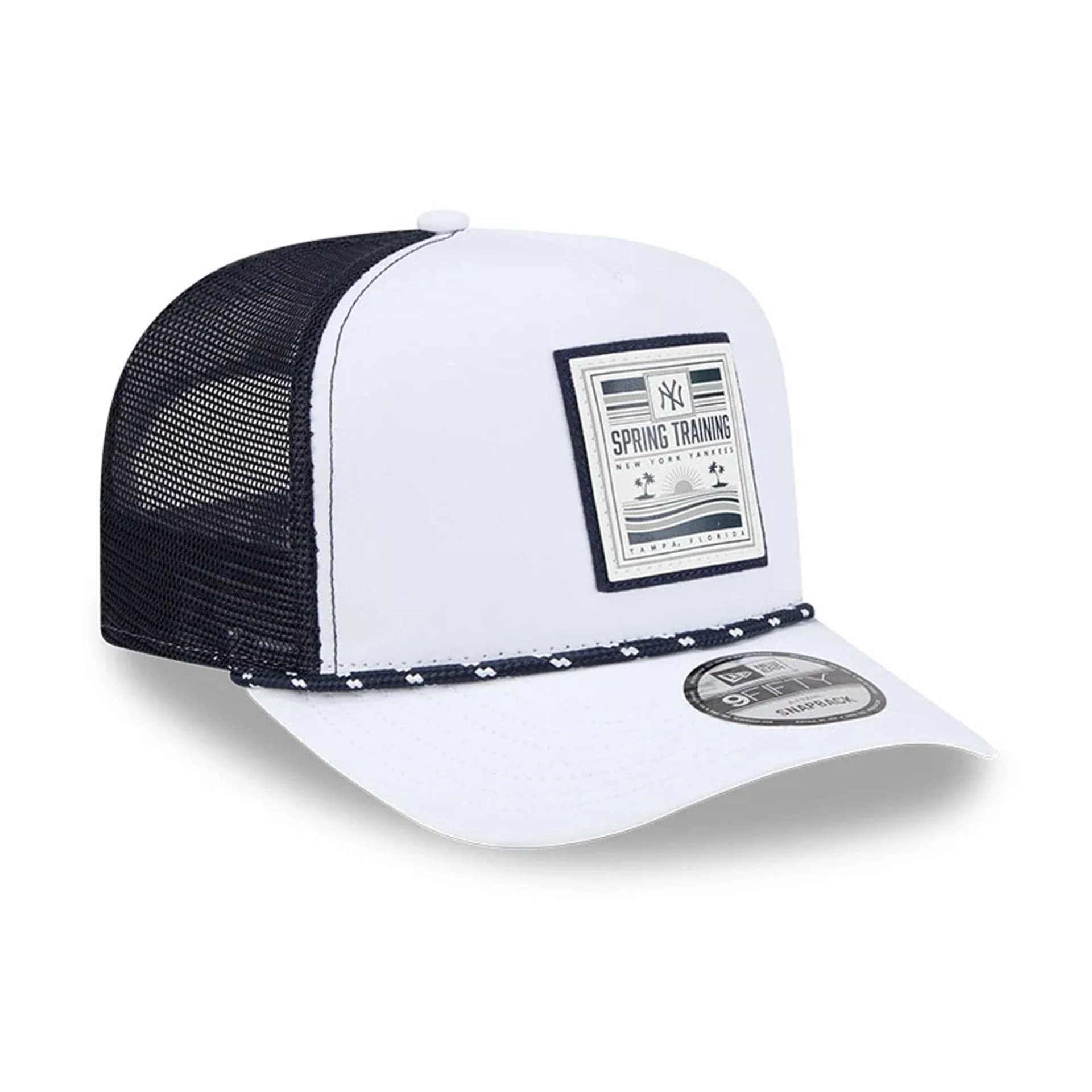 New York Yankees MLB Lines Navy 9FIFTY A-Frame Snapback Adjustable Cap - Image 4