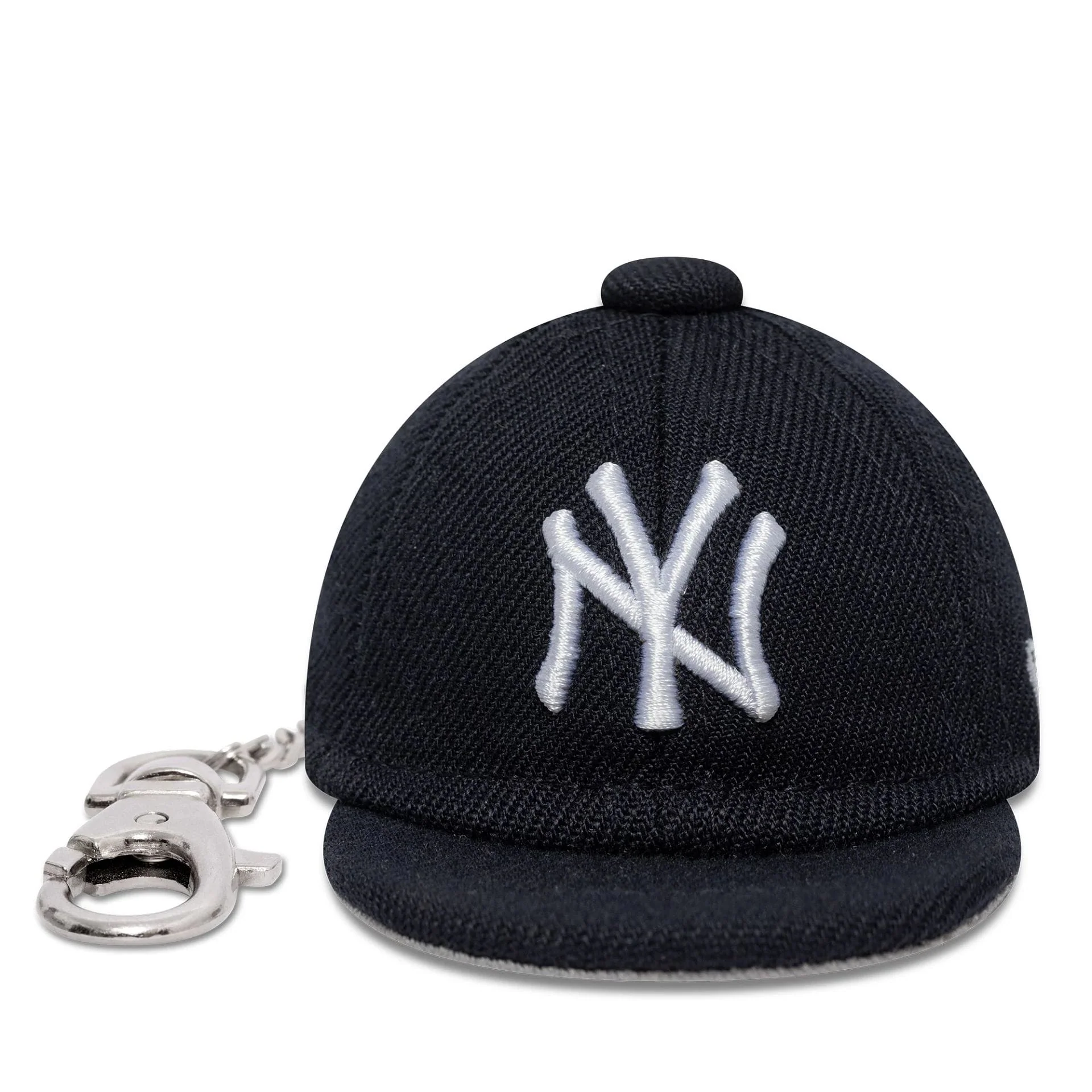 New York Yankees MLB Mini Cap Navy Key Chain - Image 2