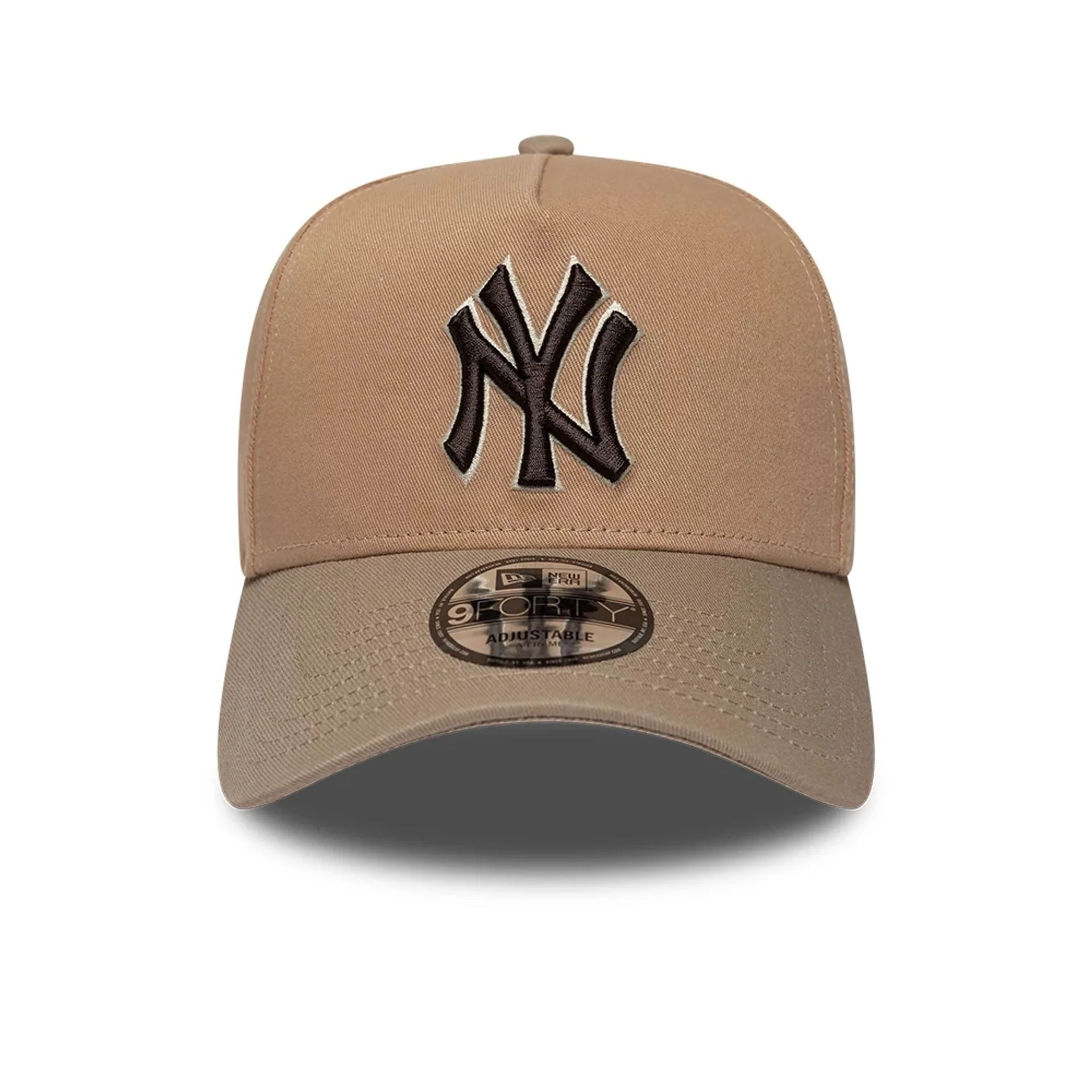 New York Yankees MLB Mocha Mousse Beige 9FORTY A-Frame Adjustable Cap - Image 2