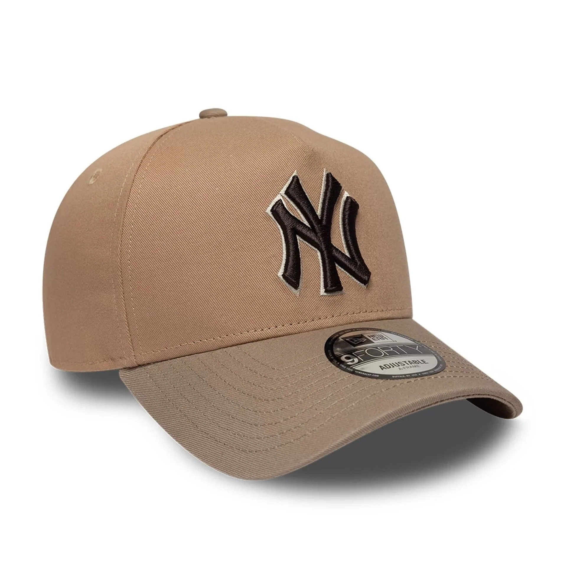 New York Yankees MLB Mocha Mousse Beige 9FORTY A-Frame Adjustable Cap - Image 3