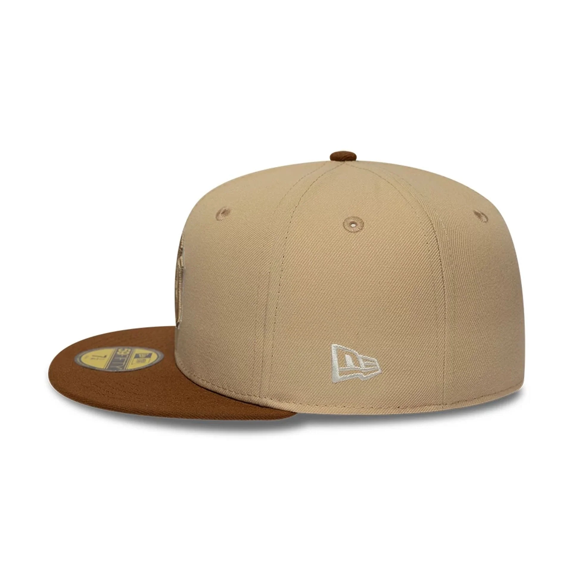 New York Yankees MLB Mocha Mousse Light Beige 59FIFTY Fitted Cap - Image 4