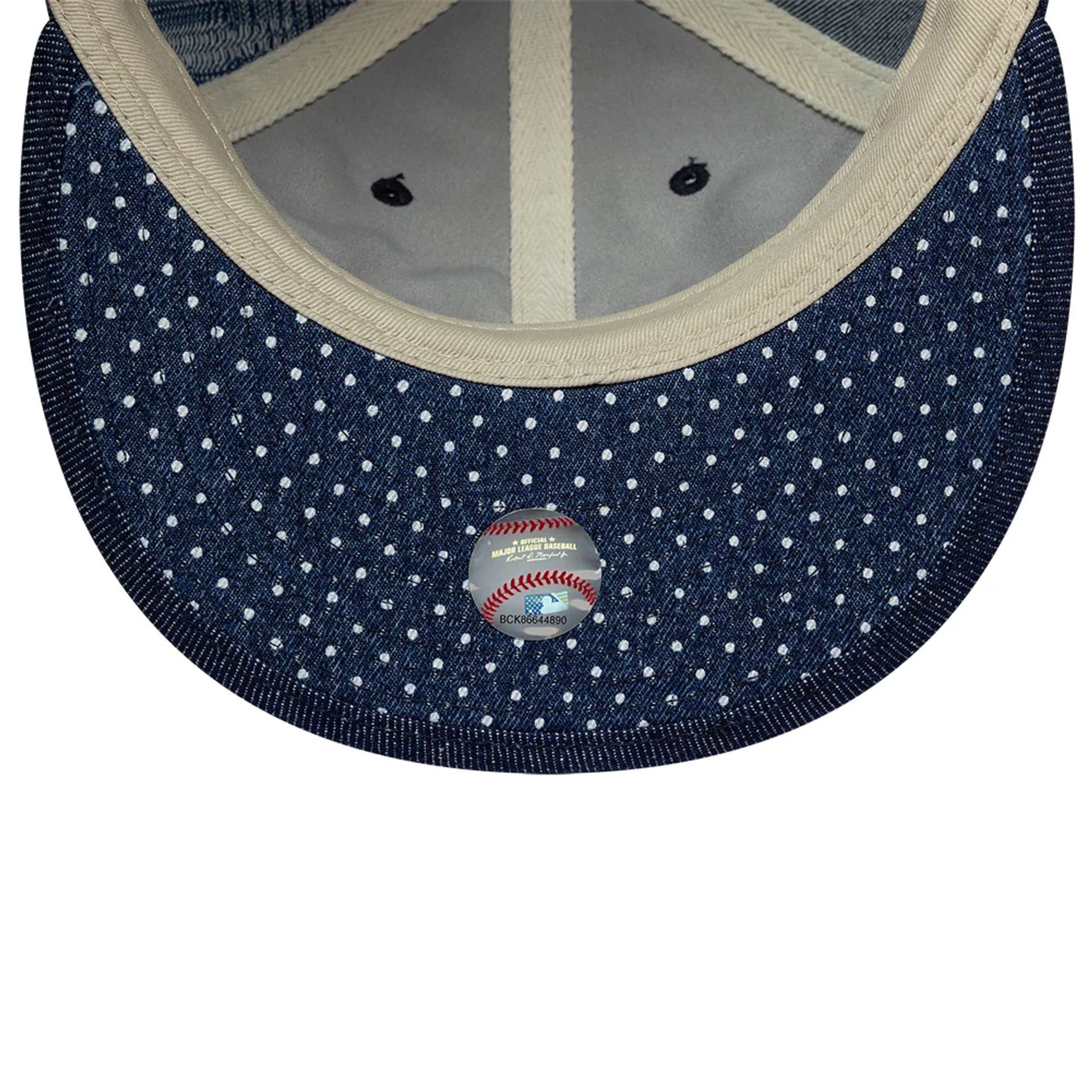 New York Yankees MLB Multi Denim Dark Blue Retro Crown 9FIFTY Adjustable Cap - Image 4