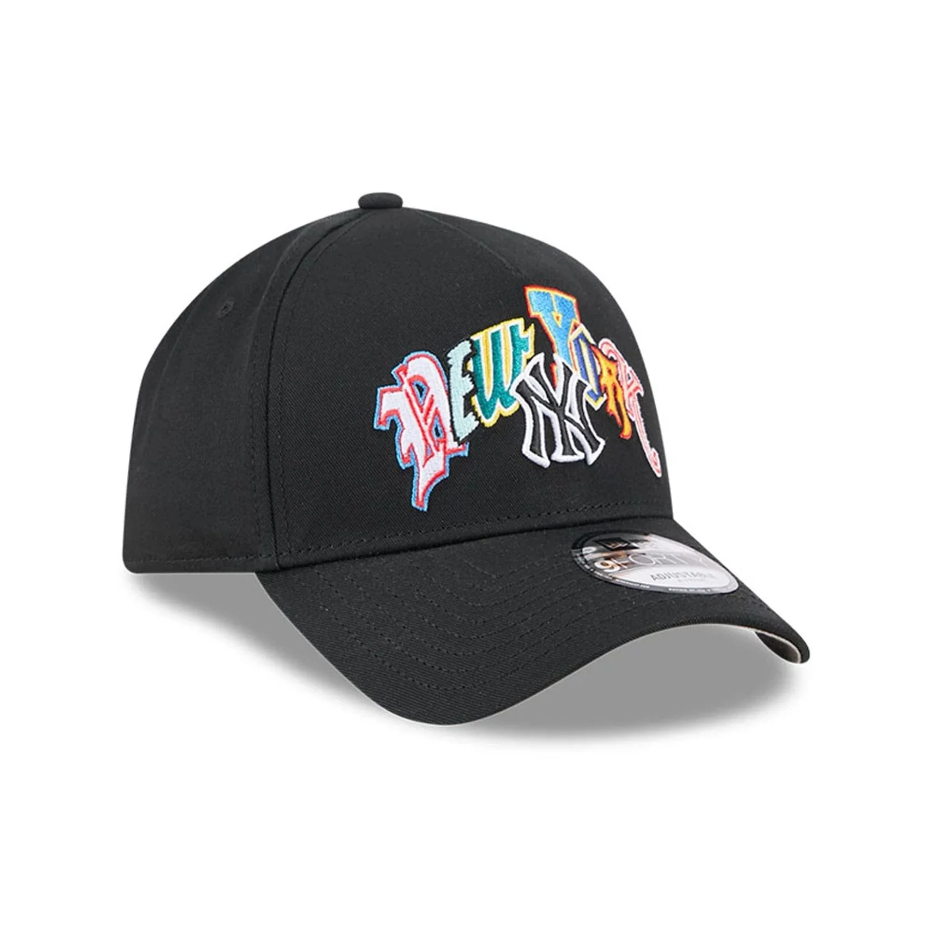 New York Yankees MLB Multi Letter Black 9FORTY A-Frame Adjustable Cap - Image 4