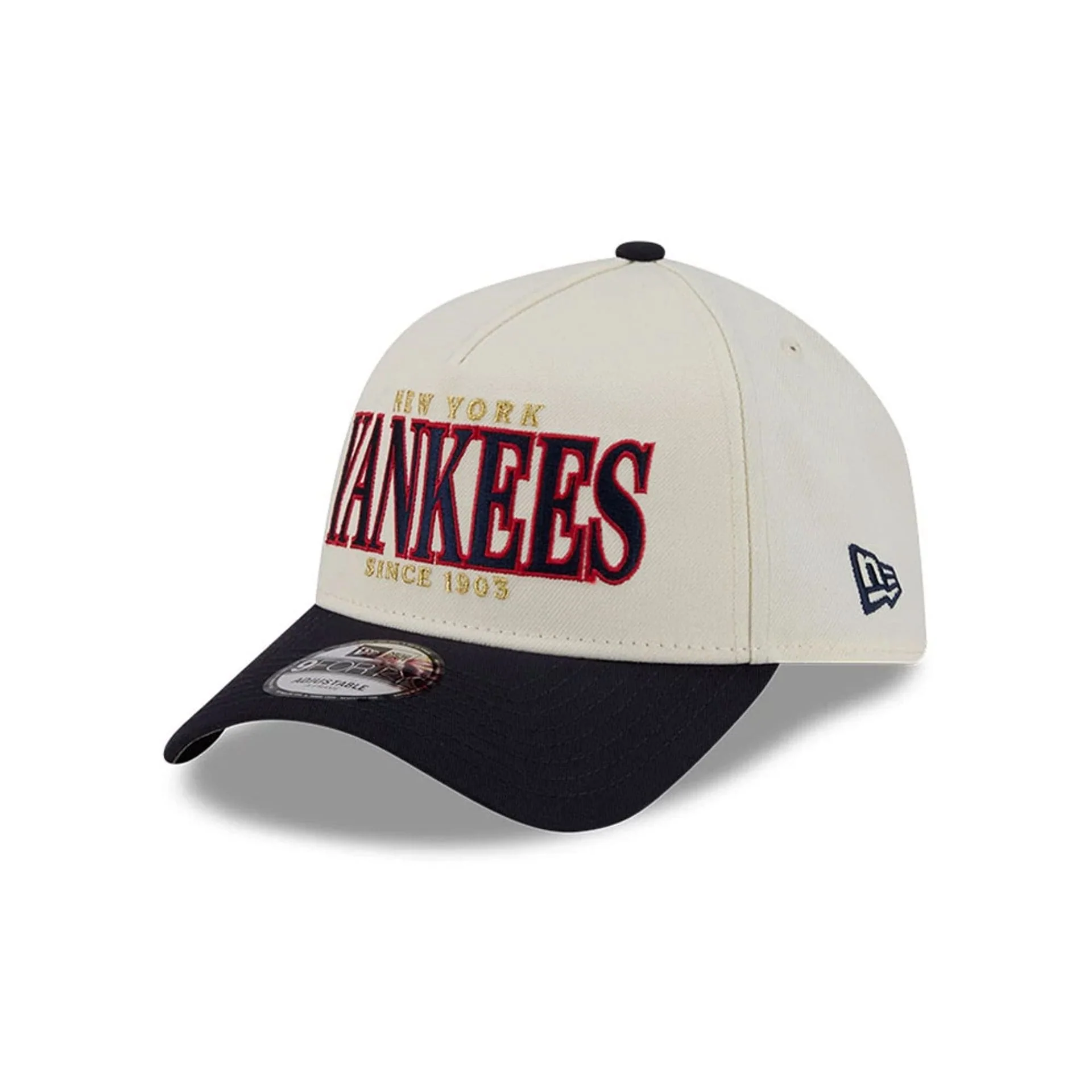 New York Yankees MLB Opening Day Cream 9FORTY A-Frame Adjustable Cap - Image 4